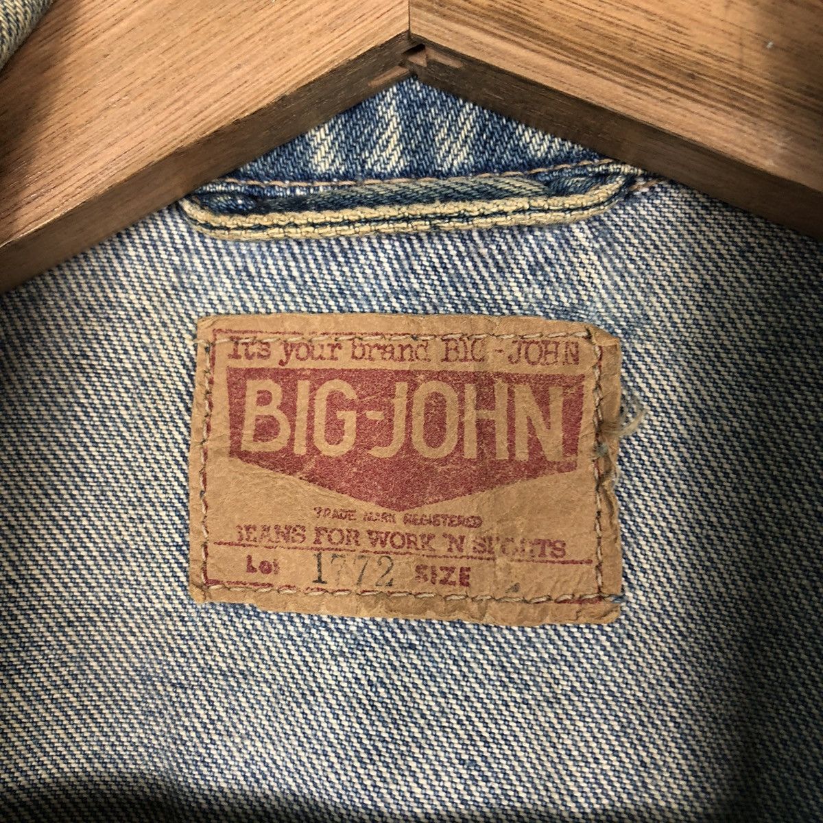 Japanese Brand 📌Vintage Trucker Denim Jacket Big-John Union Made Size US M / EU 48-50 / 2 - 20 Thumbnail