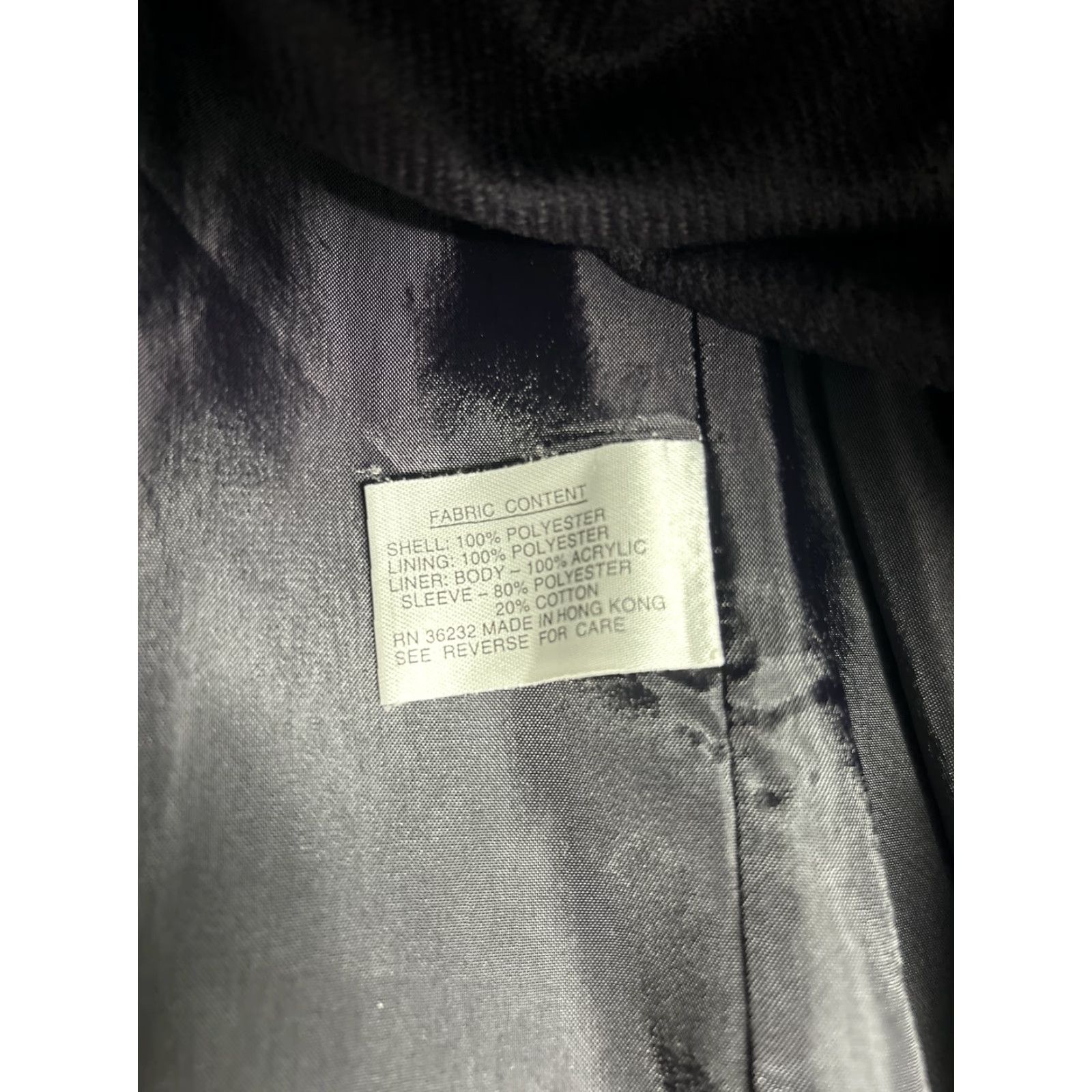 Vintage Gallery Overcoat Dark Purple Long Button Up Women's L Removable Lining Pockets Polyester Coat Size L / US 10 / IT 46 - 6 Thumbnail
