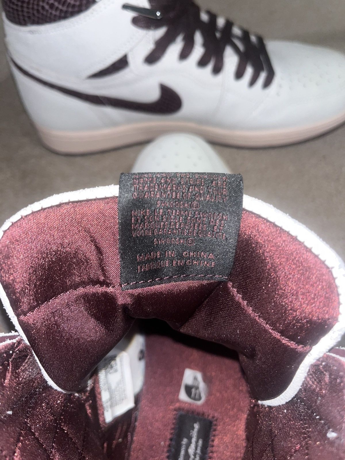 A Ma Maniere × Nike Jordan 1 Retro High OG Size US 12 / EU 45 - 9 Thumbnail