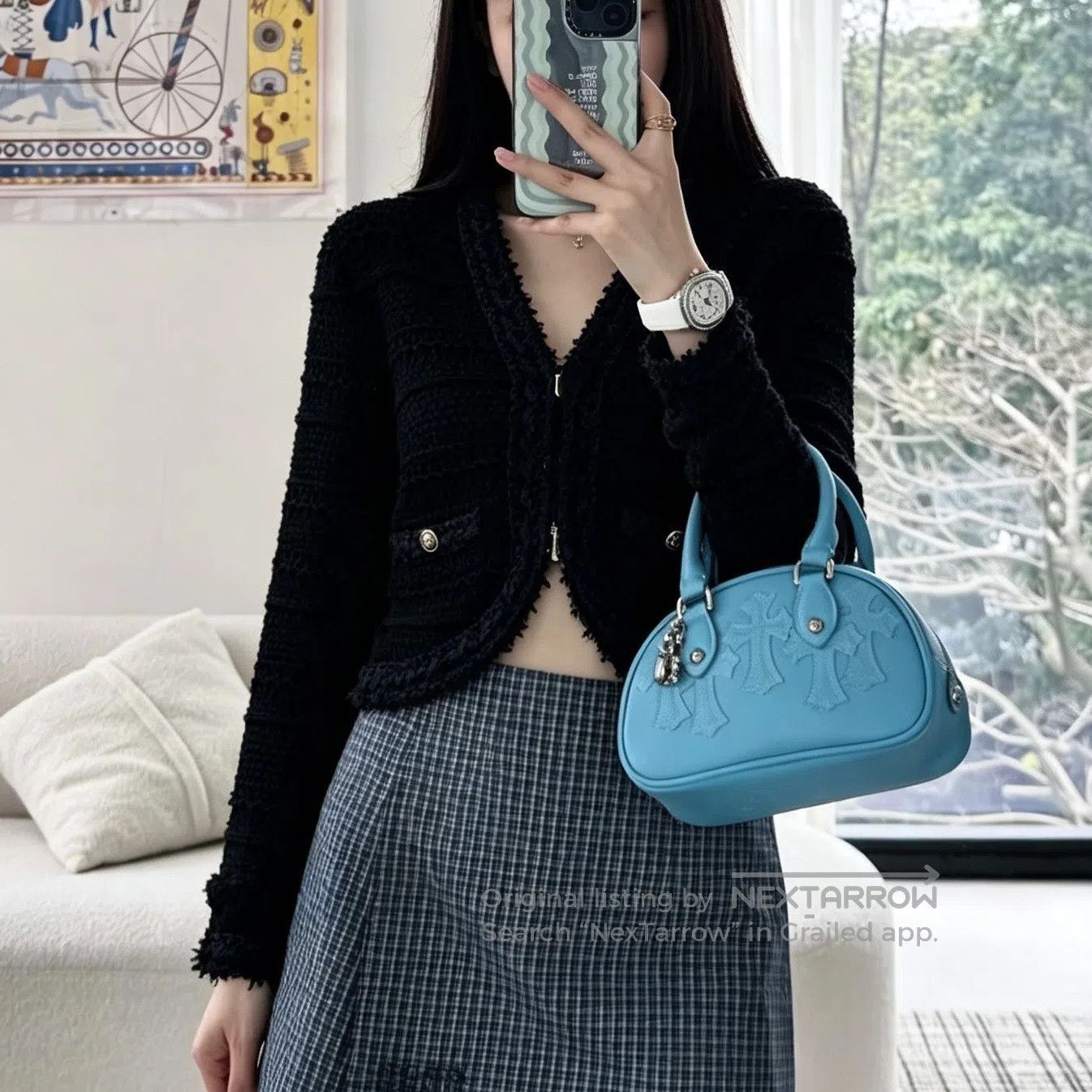 Chanel Chanel Black Crochet Short Open Cardigan| Size XS / US 0-2 / IT 36-38 - 7 Thumbnail