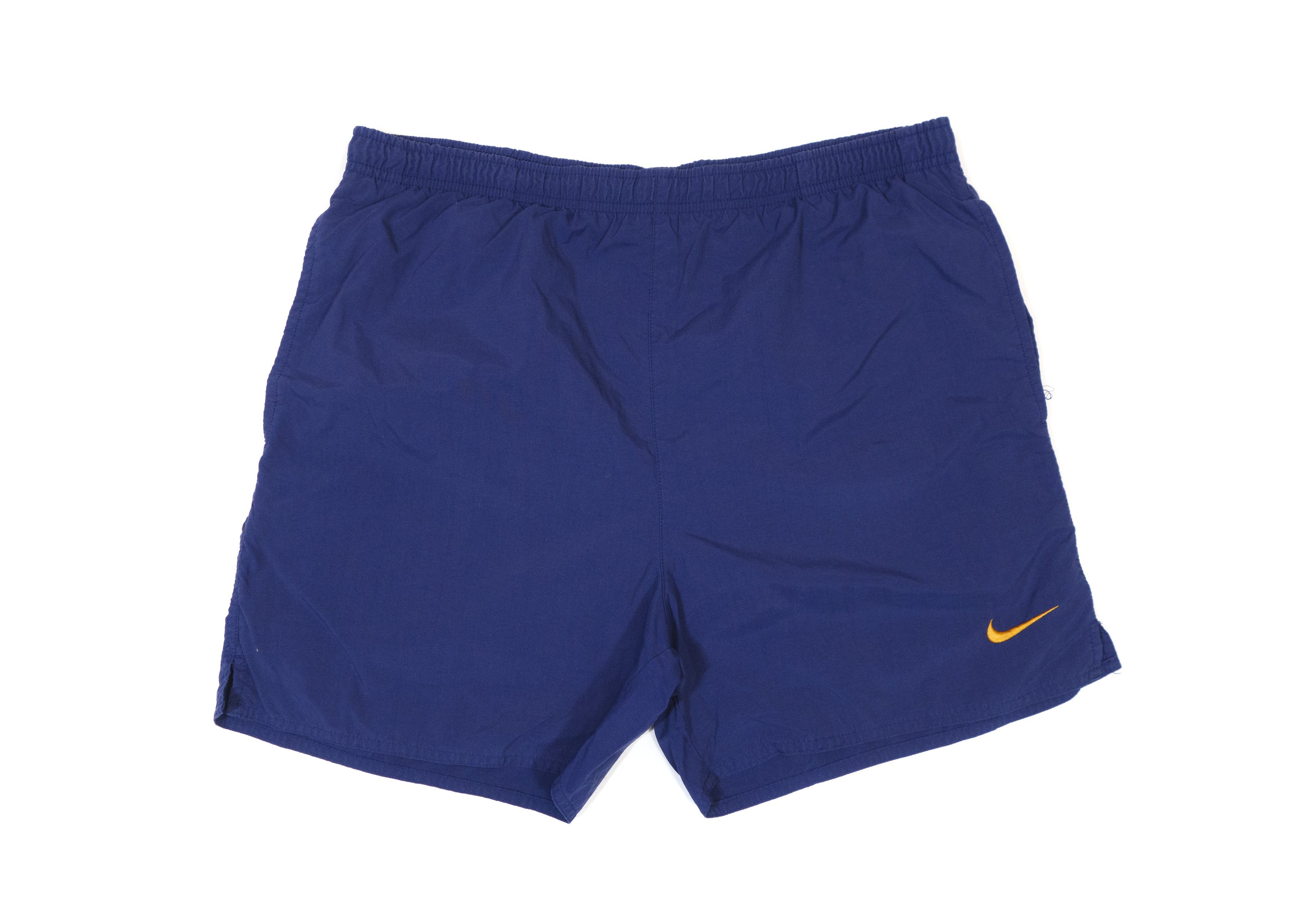 Nike 90S Big Swoosh Nylon Sport Swim Shorts Size US 32 / EU 48 - 2 Thumbnail