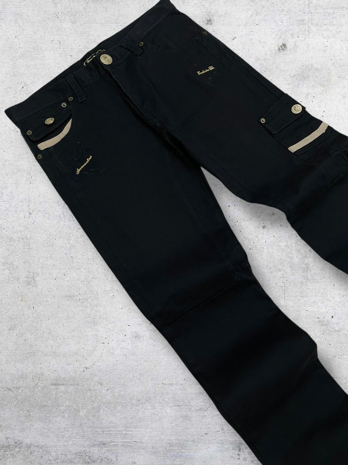 Japanese Brand VINTAGE AMRANTINE 1990S JAPAN DESIGNER CARGO PUNK GOA PANT Size US 32 / EU 48 - 5 Thumbnail