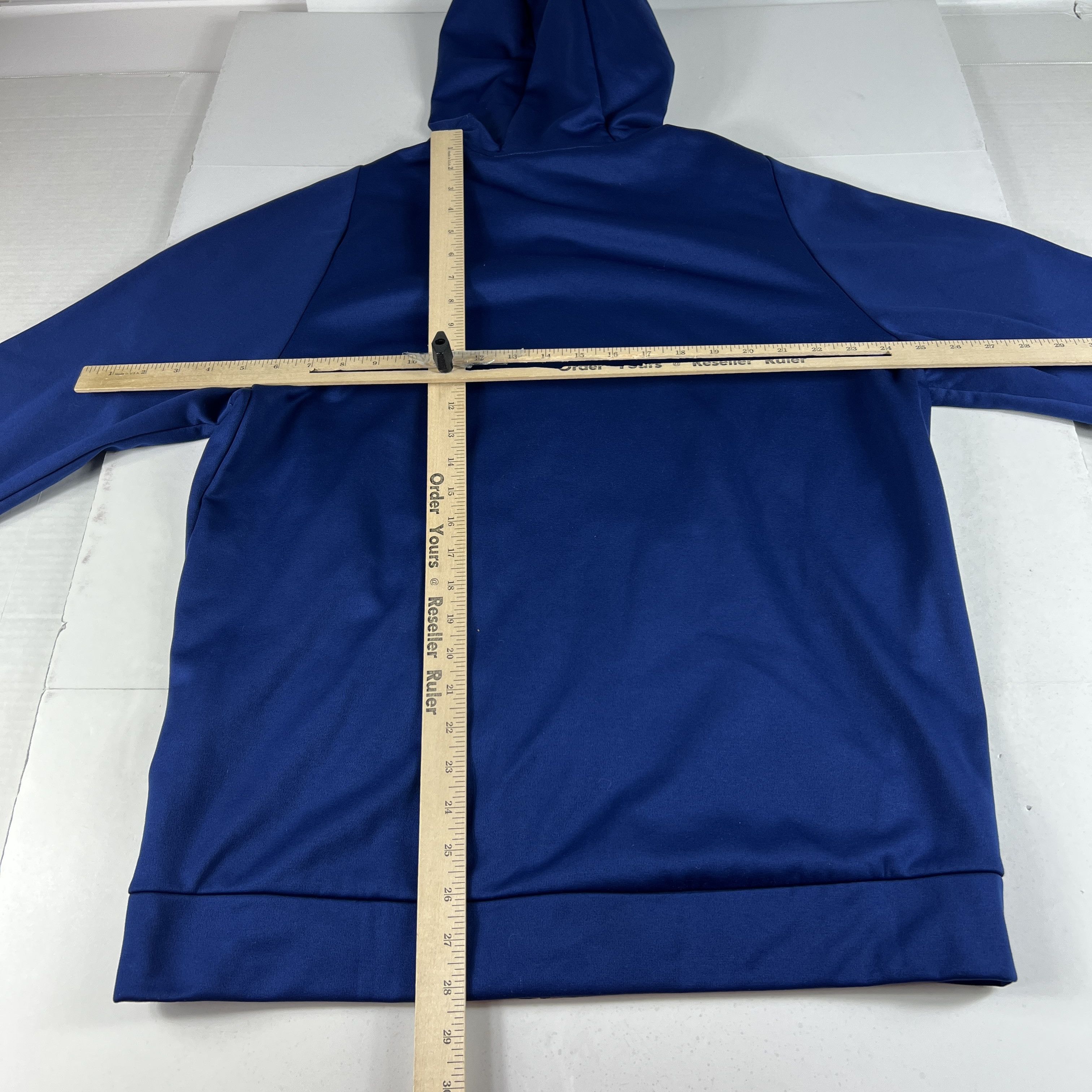 Nike Nike Dri Fit Sweatshirt Blue Black Shiny Full Zip Hoodie Size US M / EU 48-50 / 2 - 11 Thumbnail