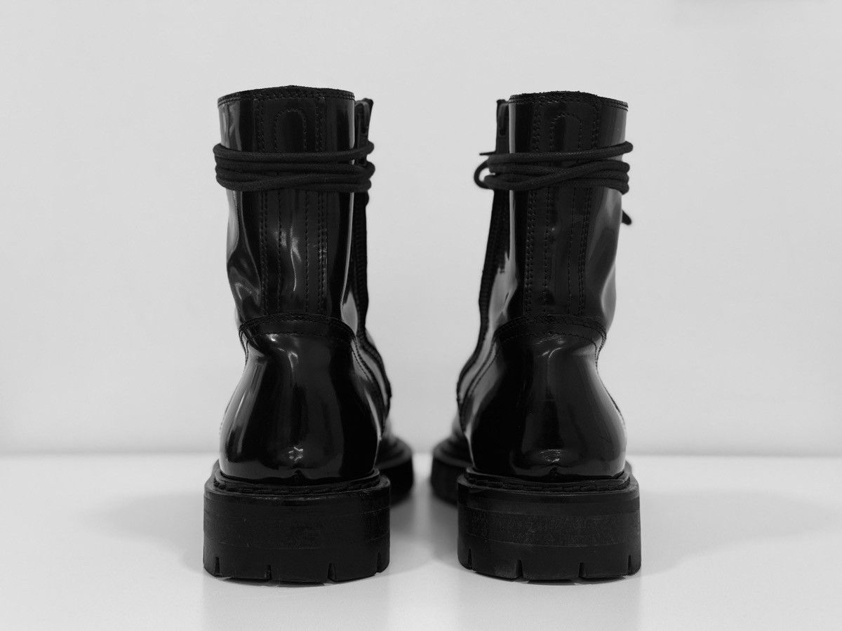 Ann Demeulemeester Abrassivato Nero Combat Boots Size US 10 / EU 43 - 4 Thumbnail