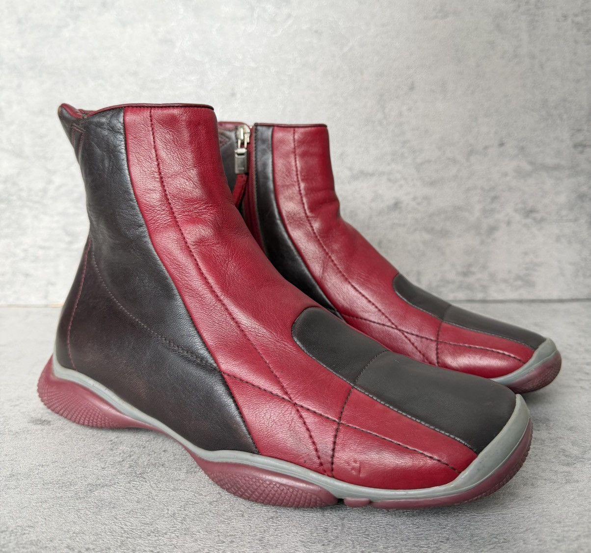 Prada PRADA SPORT - LUNA ROSSA 2000s HIGH-TOP LEATHER Size US 8 / IT 38 - 1 Thumbnail