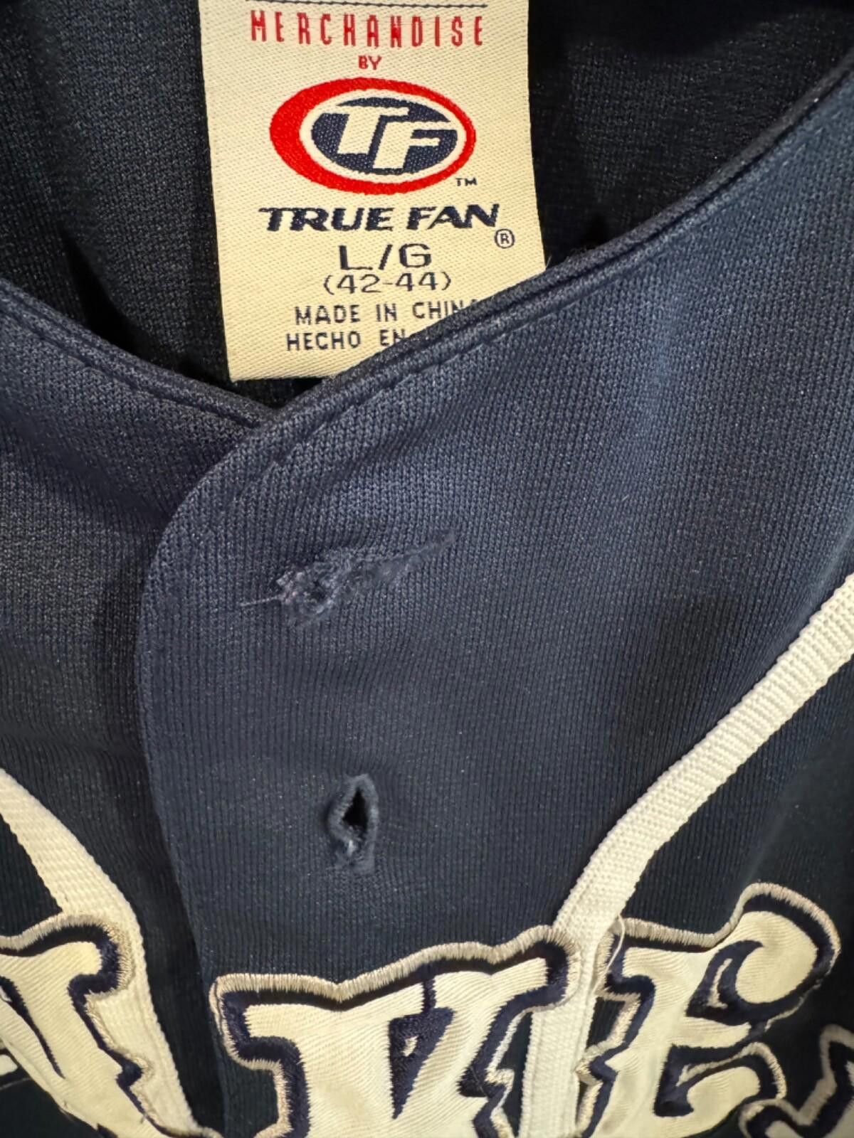 Other True Fan New York Yankees Jersey Men Size L blue Size ONE SIZE - 4 Thumbnail