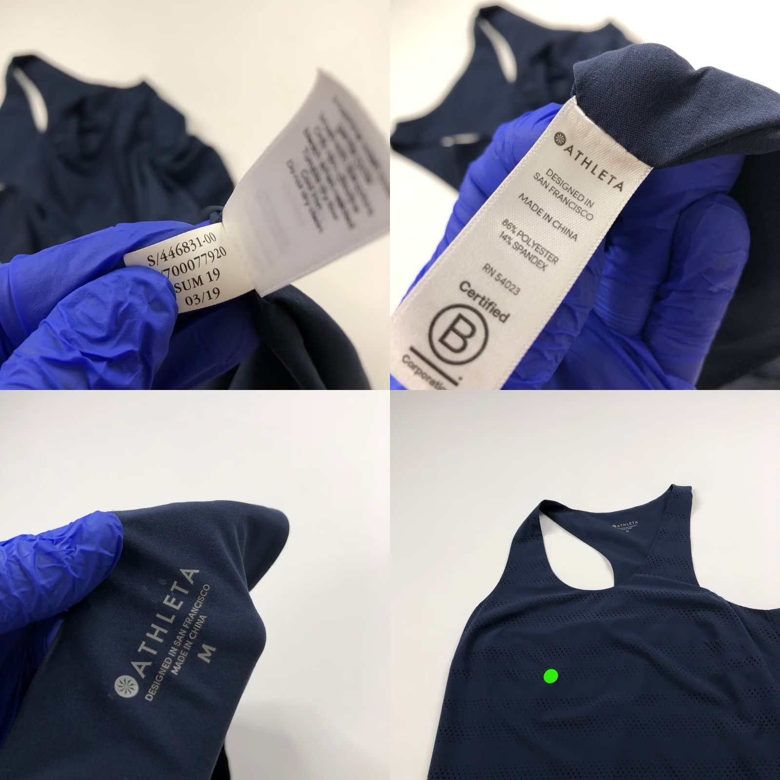 Athleta Athleta Tank Women M Blue Activewear Gym Tennis Pullover Racerback Sleeveless Striped Lightweight Athletic 446831 Size M / US 6-8 / IT 42-44 - 8 Thumbnail