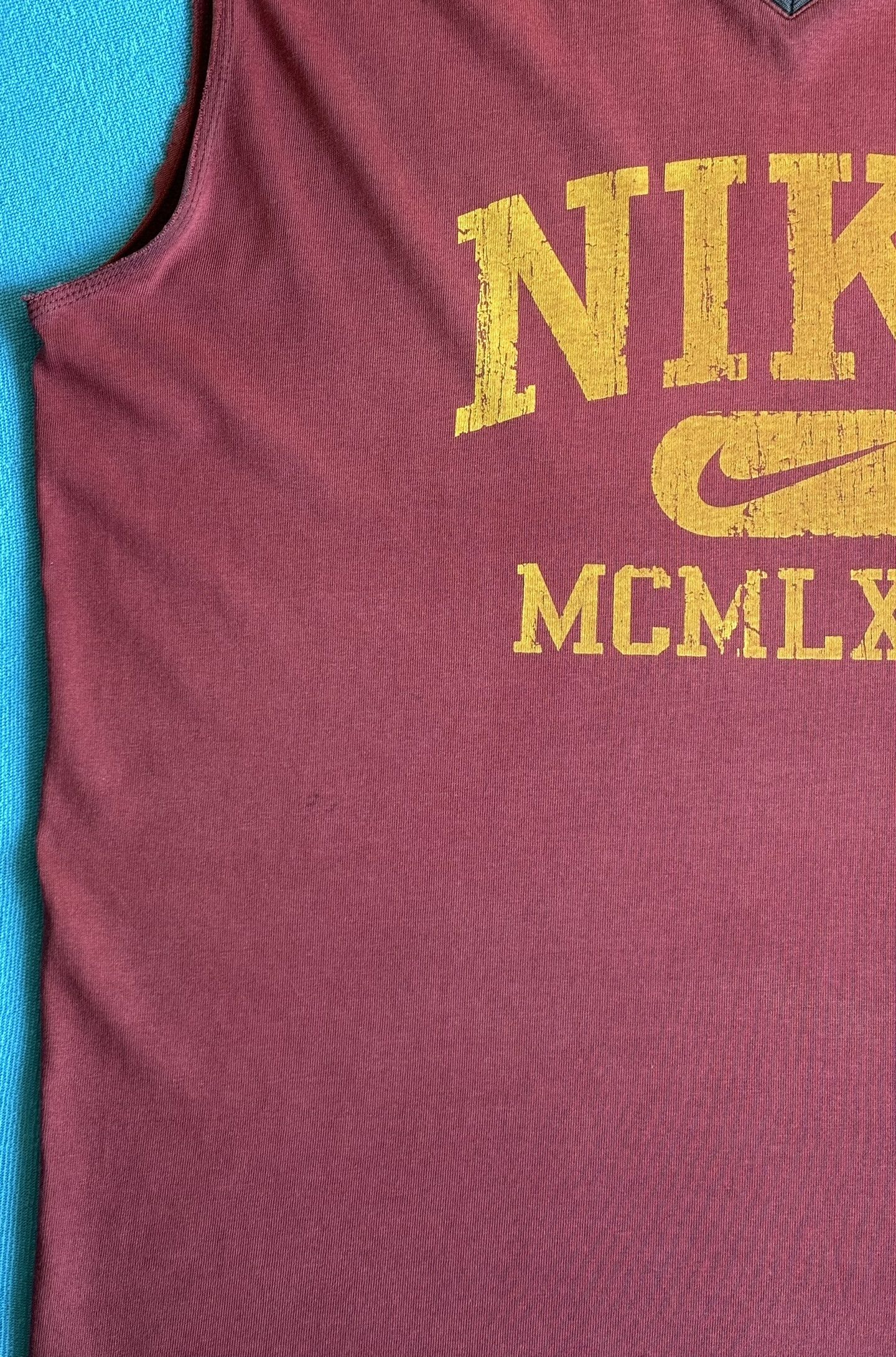 Nike × Vintage Nike MCMLXXII 72 Sleeveless Y2K Size. L Size US L / EU 52-54 / 3 - 7 Thumbnail