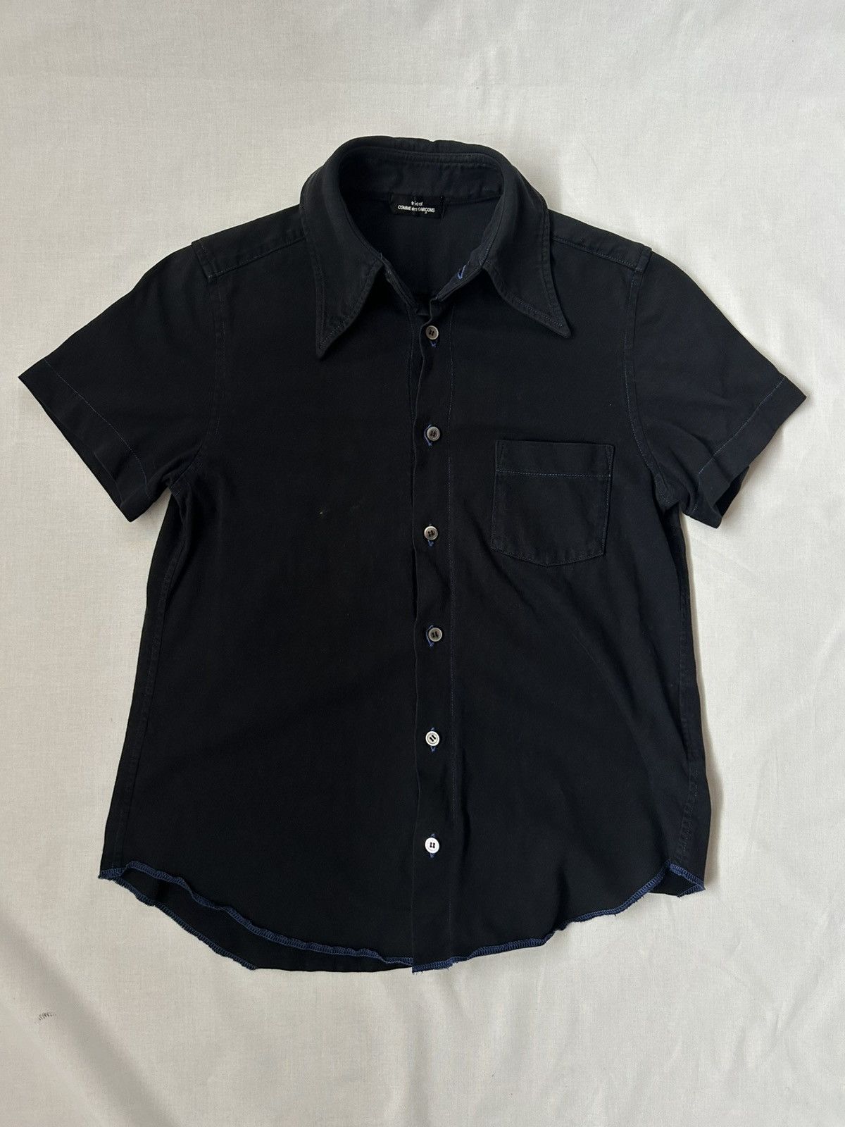 Tricot Comme des Garcons COMME des GARCON tricot polo (2003 + garment dyed) Size S / US 4 / IT 40 - 1 Thumbnail