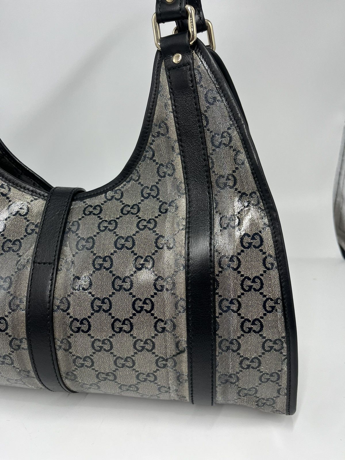 Gucci GUCCI Crystal Monogram Medium Joy Shoulder Bag Black Size ONE SIZE - 7 Thumbnail
