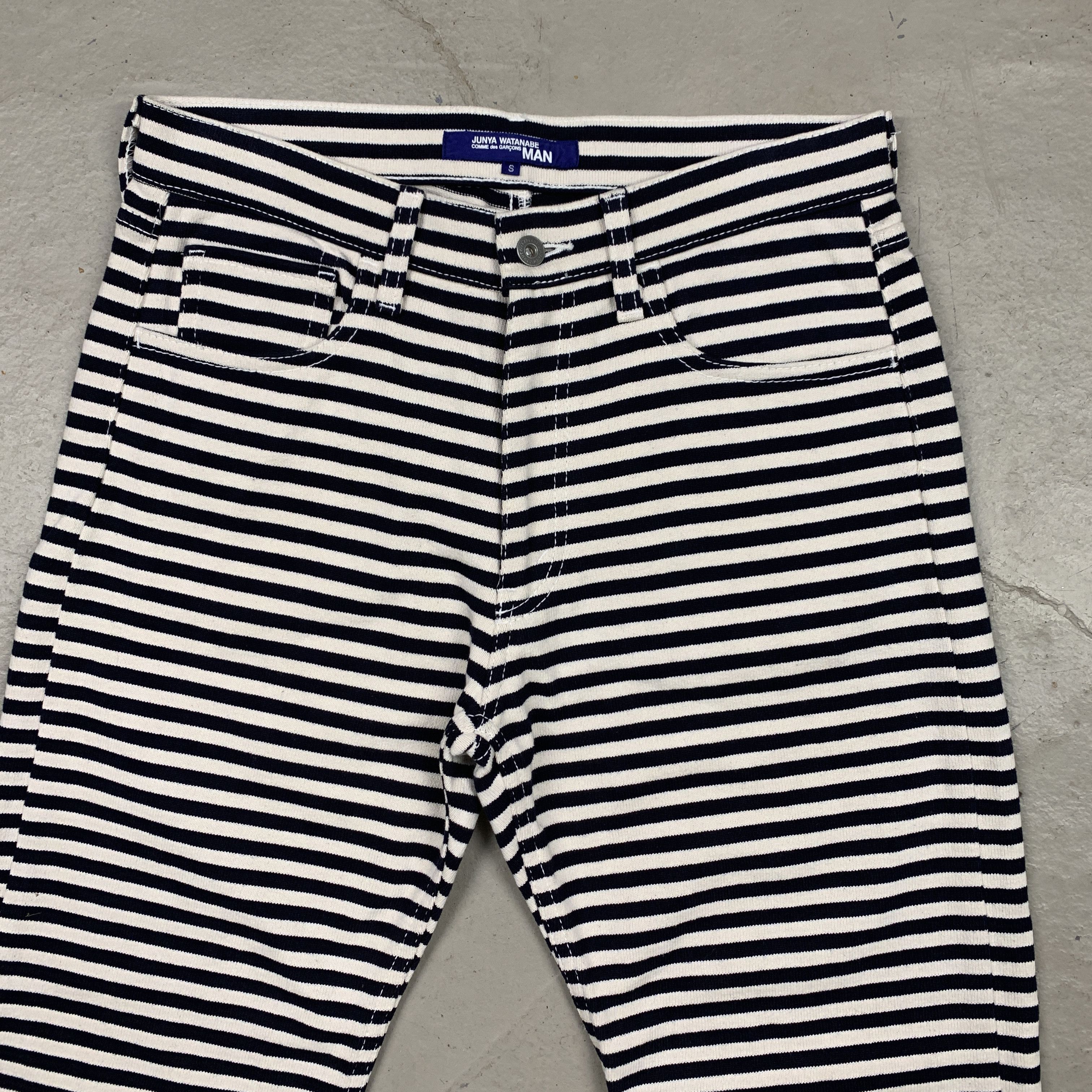 Junya Watanabe 2003 Heavy Knit Striped / Prisoner Pants Size US 32 / EU 48 - 4 Thumbnail