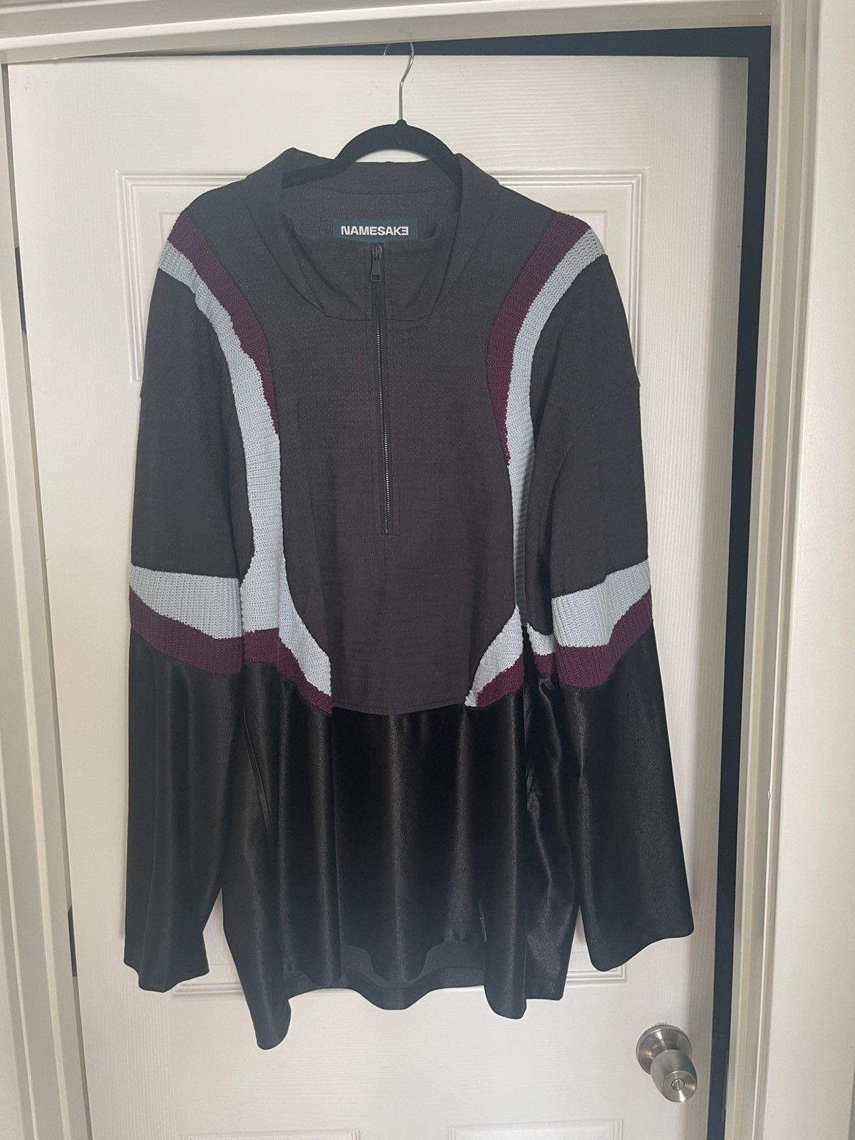NAMESAKE Half Zip Black Blue Maroon Zip Up Jacket Size US L / EU 52-54 / 3 - 1 Thumbnail