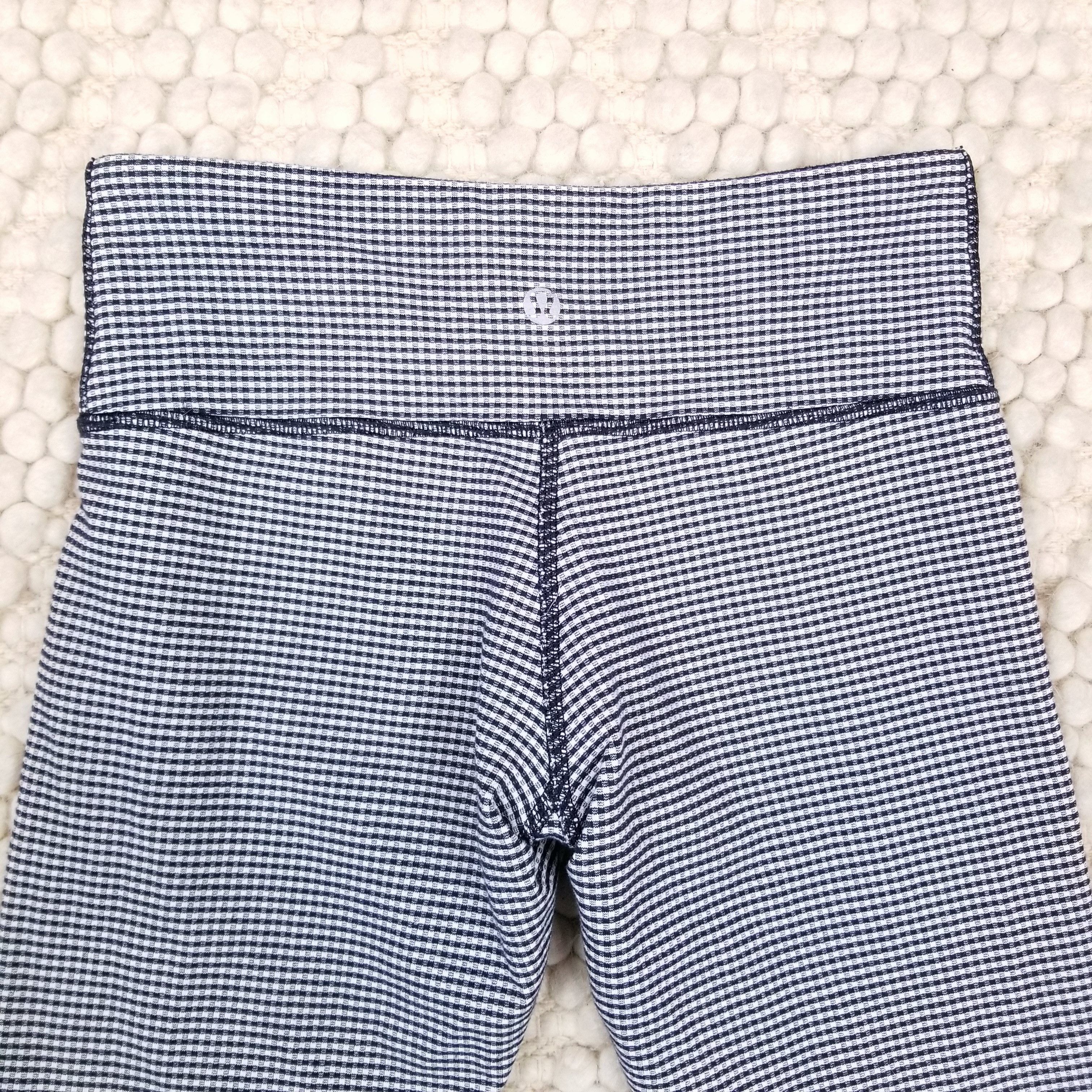 Lululemon Wunder Under Crop II (Roll Down) Gingham Luon Size 27" / US 4 / IT 40 - 5 Thumbnail