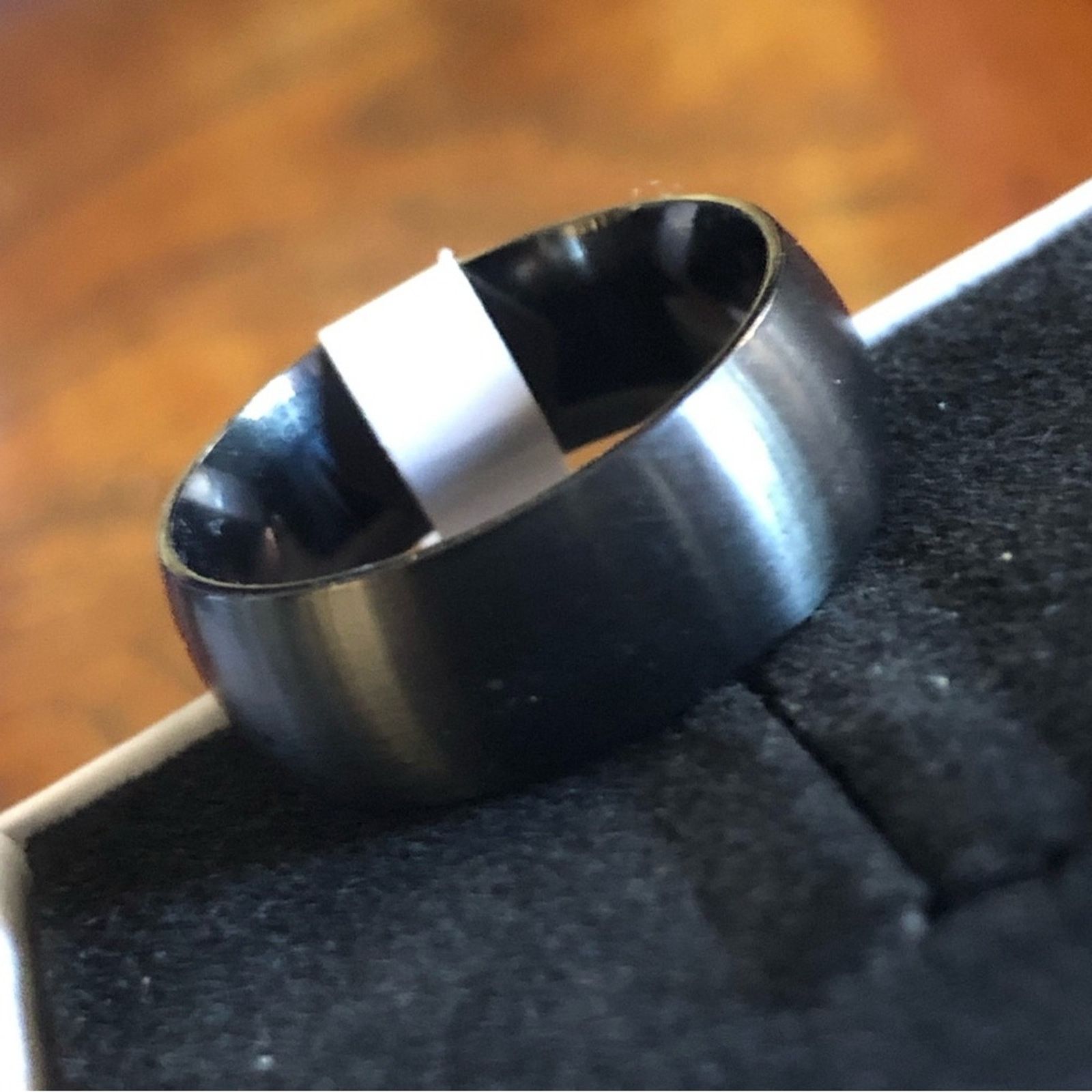 Jewelry Men’s matte frosted titanium steel band ring NWT 12 Size ONE SIZE - 7 Thumbnail