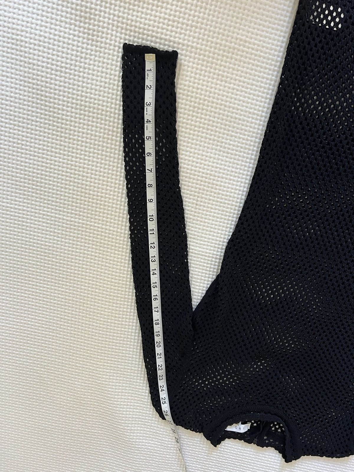 Iro IRO | Black Long-Sleeved Bodycon Mesh Open Knit Dress Size L / US 10 / IT 46 - 5 Thumbnail