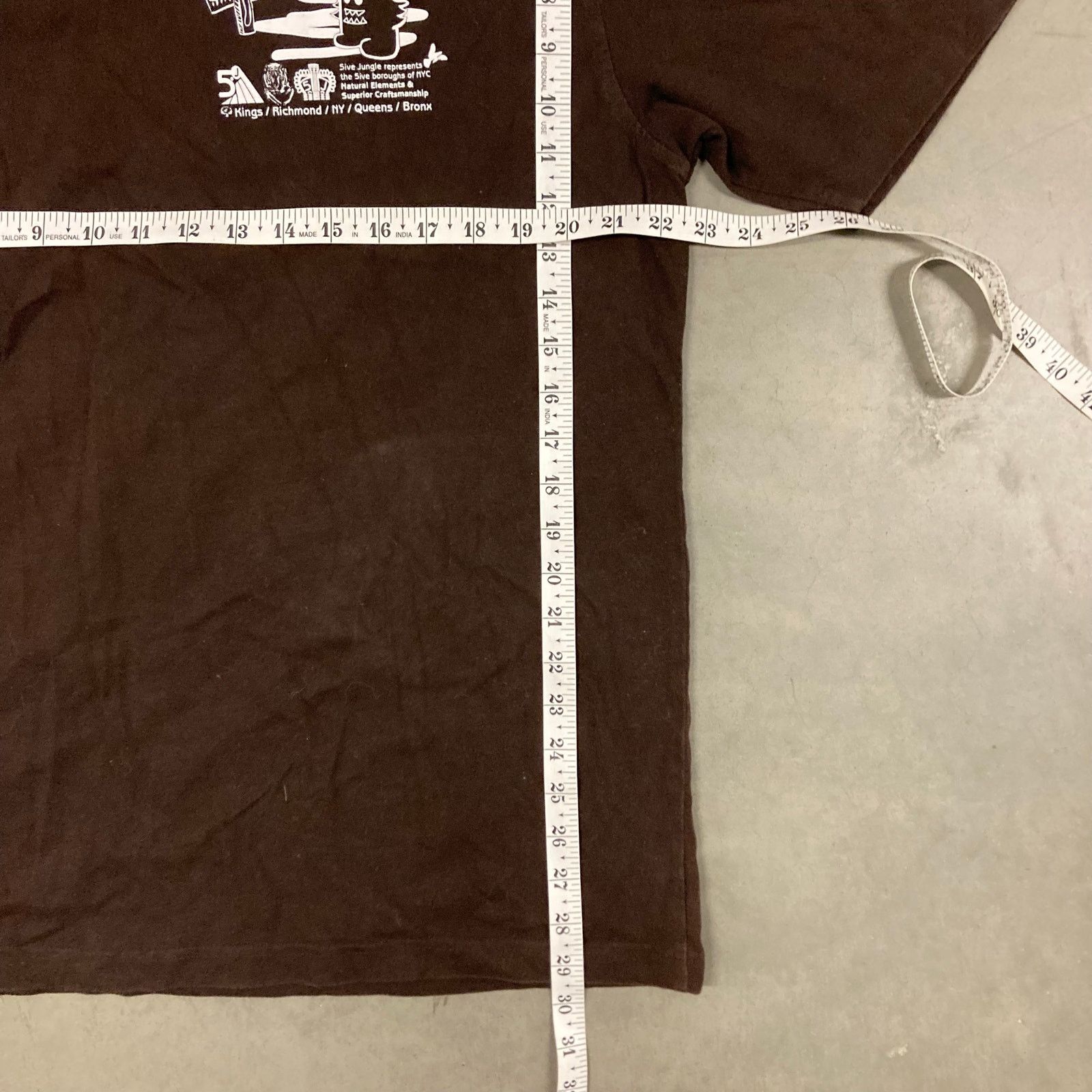 Vintage Y2K 5ive Jungle nyc graphic T-Shirt Size US XL / EU 56 / 4 - 3 Thumbnail