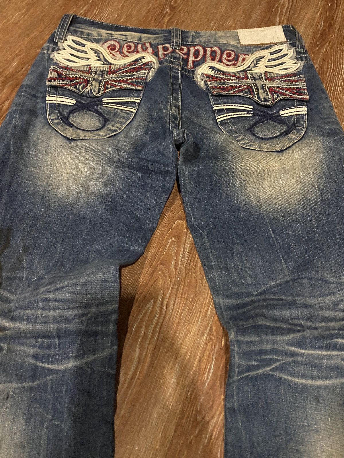 Hysteric Glamour Flare jeans redpepper distressed Boot cut Size 32" / US 10 / IT 46 - 3 Thumbnail