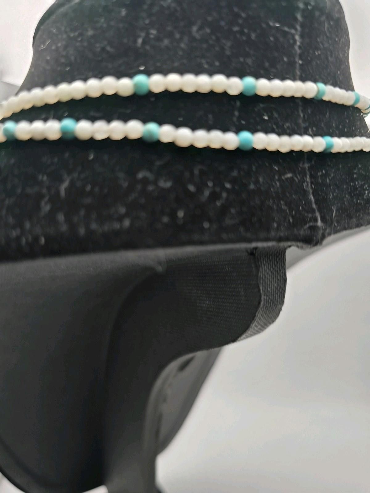 Fashion Victim Faceted Cream Bead Necklace w/ Blue Flash, Jadeite, Feldspar Size ONE SIZE - 6 Thumbnail