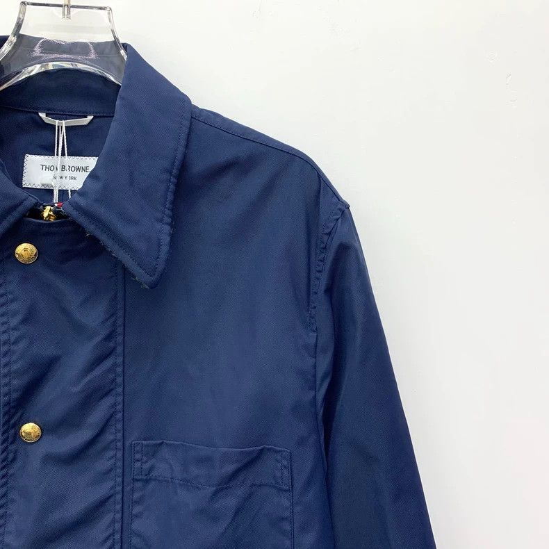 Thom Browne Thom Browne Dark blue lapel single-breasted long-sleeved sh Size US S / EU 44-46 / 1 - 3 Thumbnail