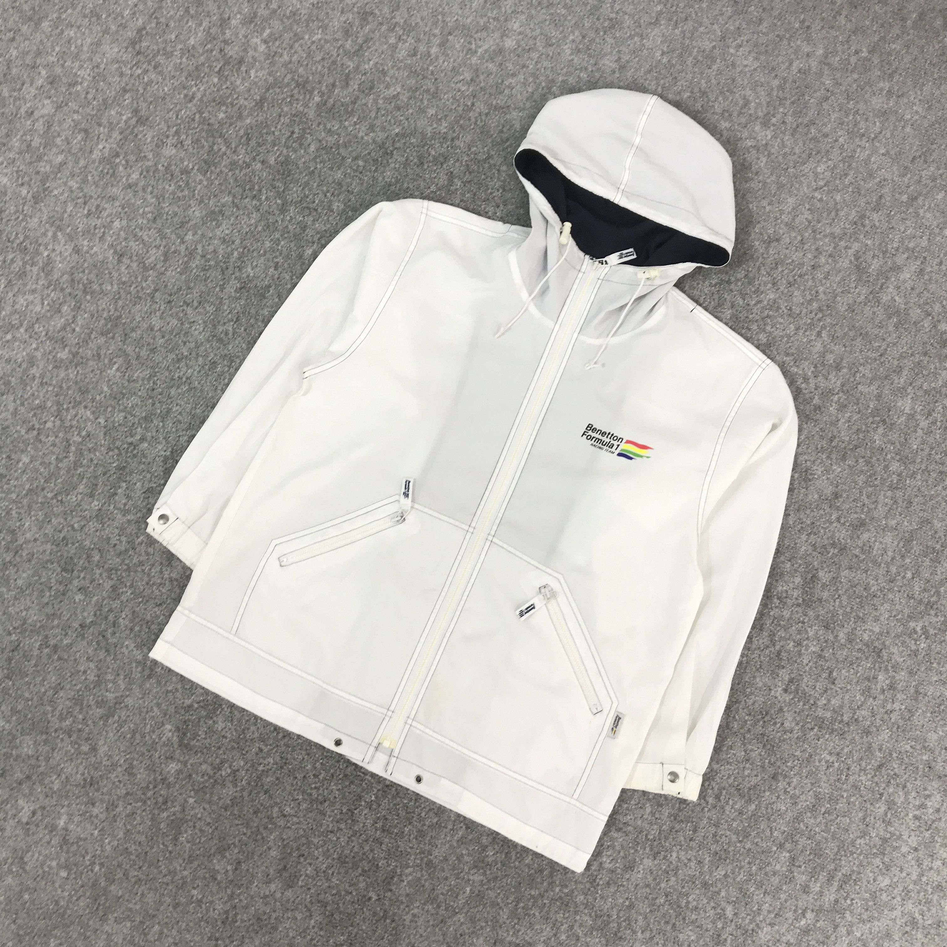 Benetton BENETTON FORMULA 1 RACING TEAM HOODIES JACKET Size US L / EU 52-54 / 3 - 5 Thumbnail