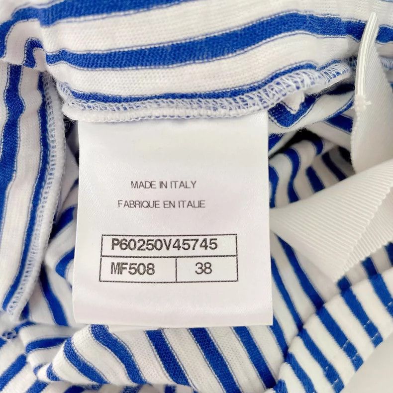Chanel Chanel Blue and white striped knitted dress Size XS / US 0-2 / IT 36-38 - 6 Thumbnail