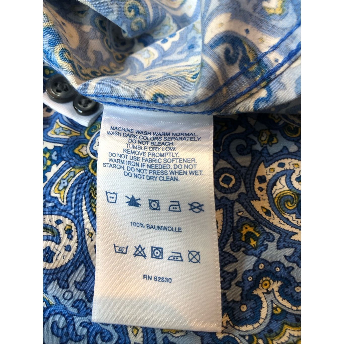 Lands' End Lands End (Elinore Olsen engraved) Women’s Blue Paisley Coll Size XL / US 12-14 / IT 48-50 - 6 Thumbnail