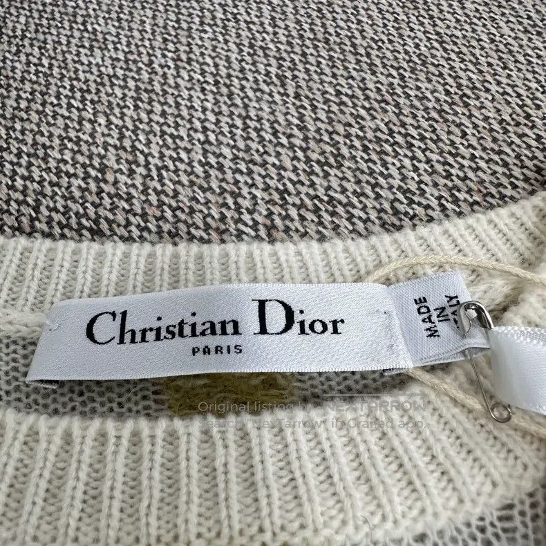 Dior Dior Plaid contrast colour wool sweater long sleeves Size XS / US 0-2 / IT 36-38 - 3 Thumbnail