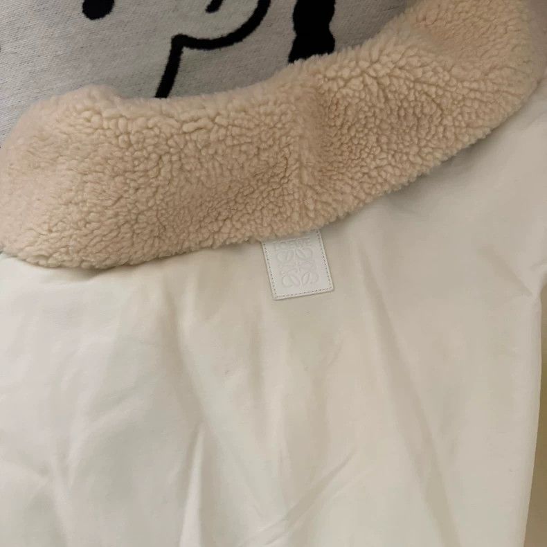 Loewe LOEWE Embroidered logo leather wool jacket coat Size M / US 6-8 / IT 42-44 - 6 Thumbnail