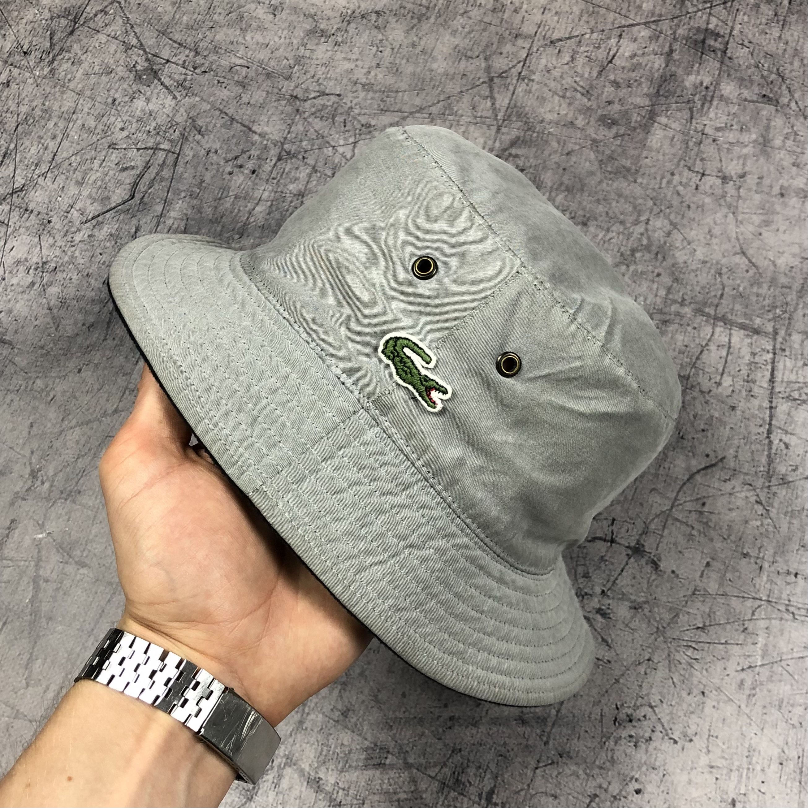 Lacoste Vintage Lacoste Bucket Hat Double-sided Size ONE SIZE - 4 Thumbnail
