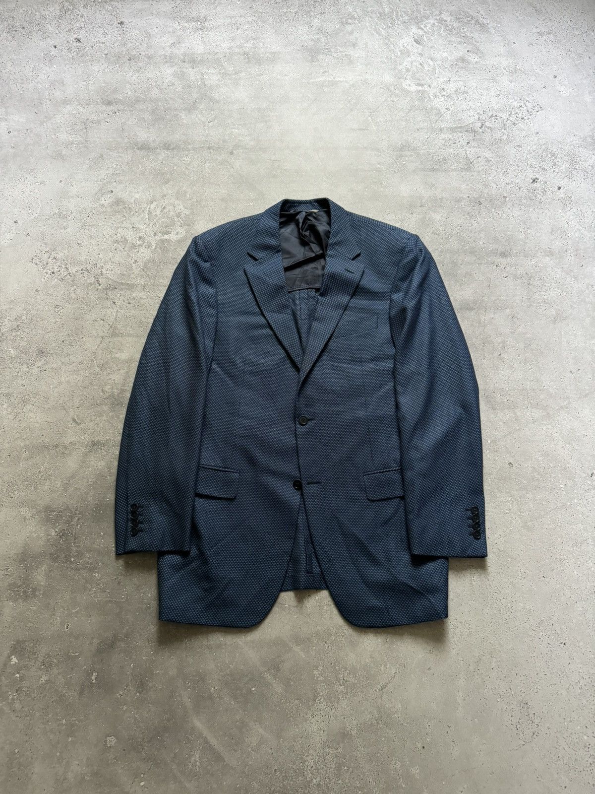 Canali Canali Two Buttons Wool/Silk Single Breasted Blazer Jacket Size 44L - 2 Thumbnail