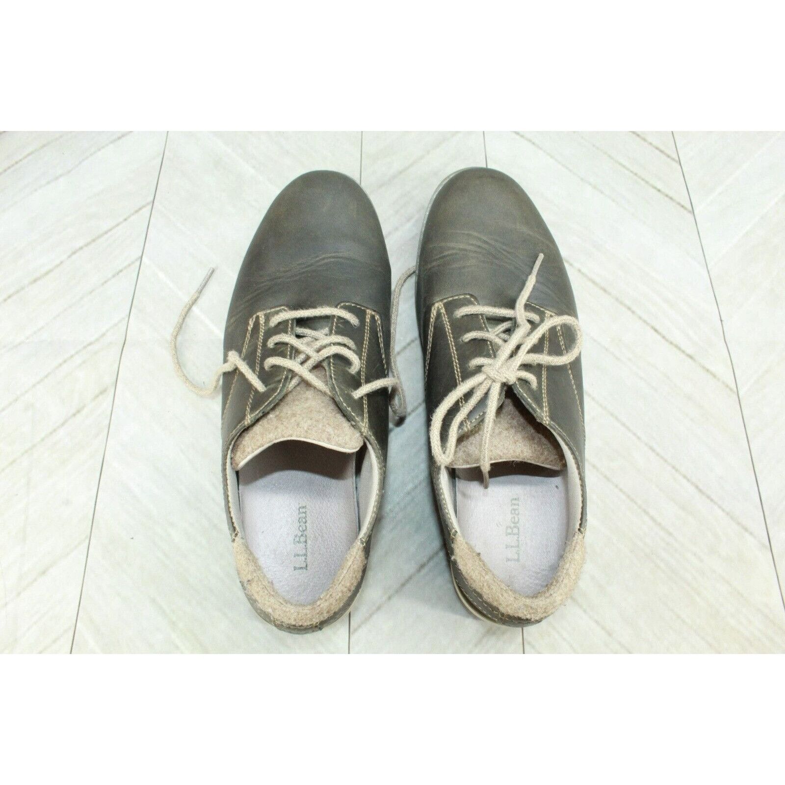 L.L. Bean × Leather LL BEAN Women's Leather Casual Oxfords Shoes Size US 8 / IT 38 - 7 Thumbnail