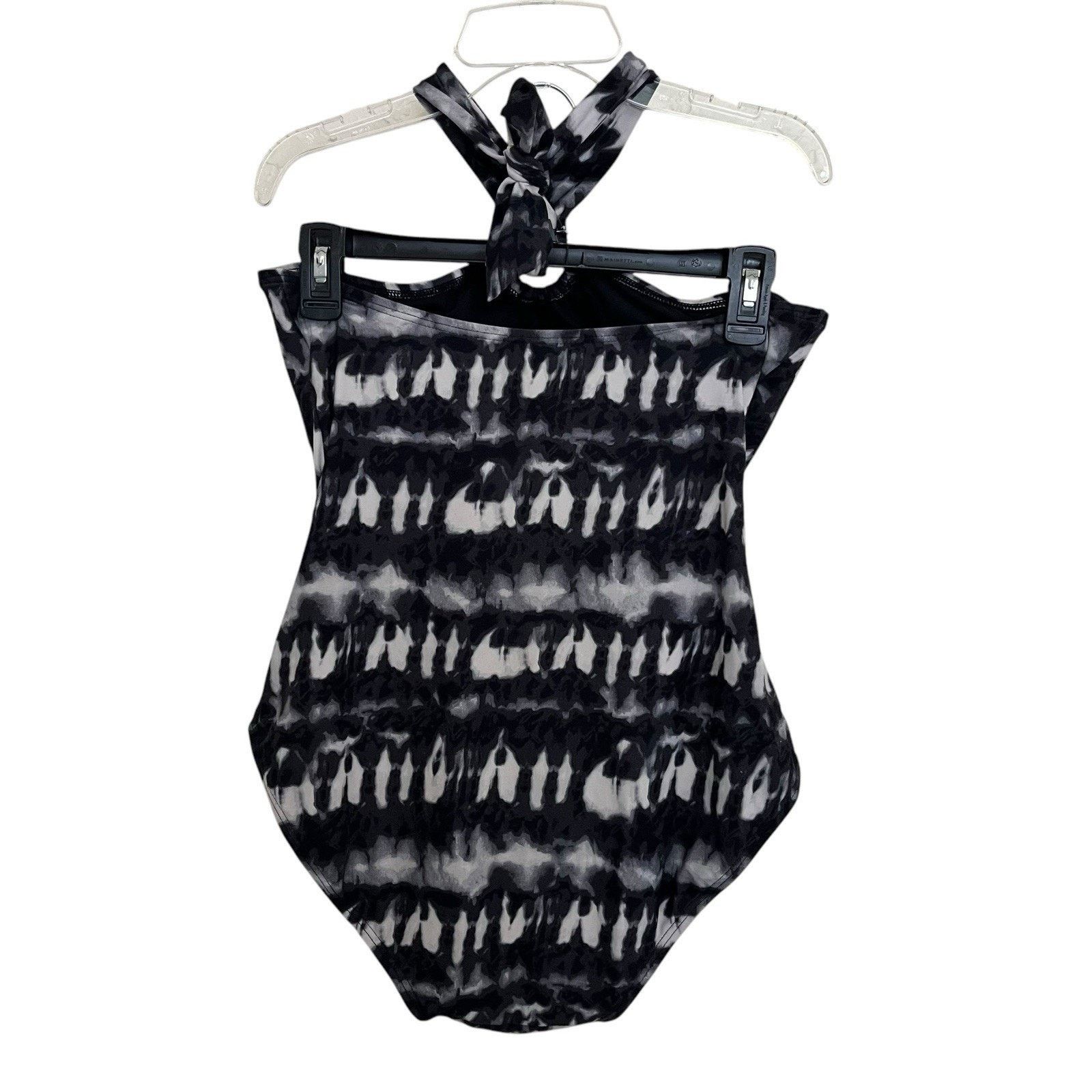Michael Kors Michael Michael Kors | Wavy Stripe Halter One Piece Swimsuit Size XL / US 12-14 / IT 48-50 - 4 Thumbnail