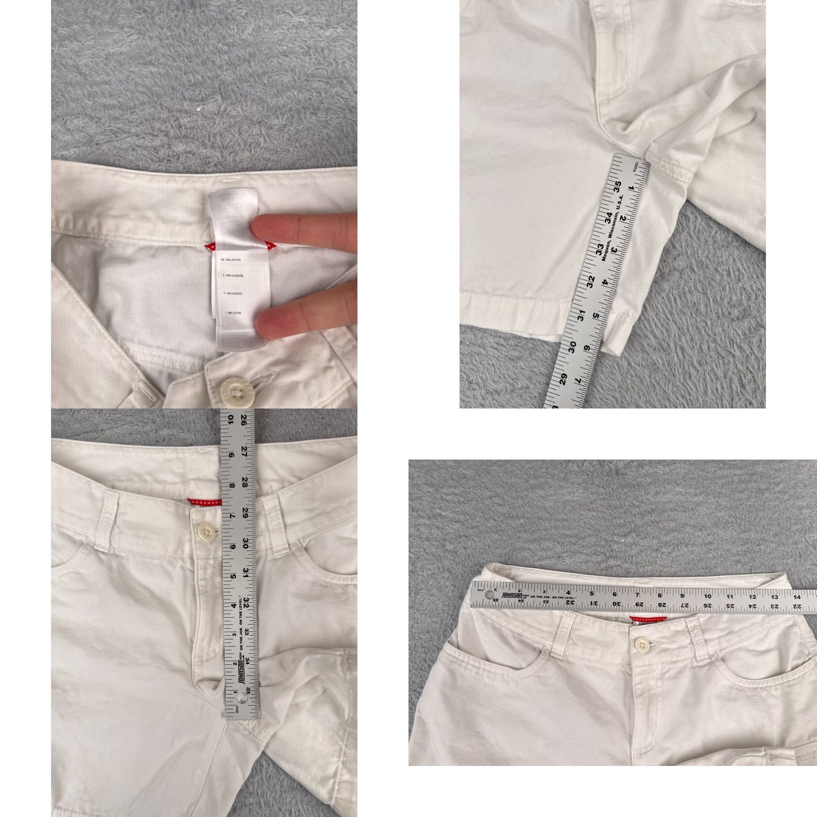 The North Face The North Face Womens Shorts Cargo 28 White 100% Cotton Activewear Casual Travel Workwear Regular Size 26" / US 2 / IT 38 - 8 Thumbnail