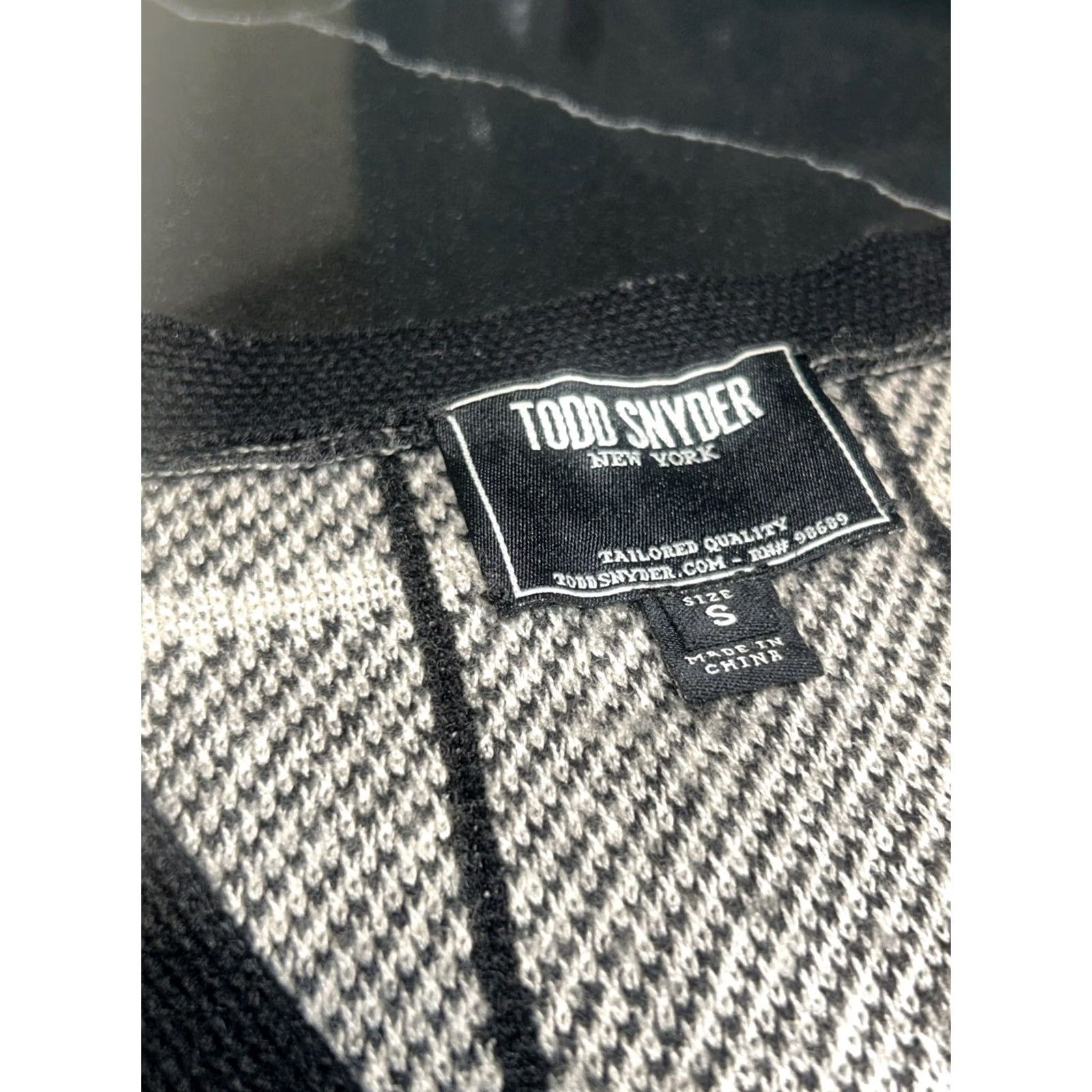 Todd Snyder Todd Snyder Sweater Men Small Gray&black Zip Up 2 Pocket Casual Knit Pullover Crew Neck Long Sleeve, Relaxed Fit, Regular Size, Gray, Pockets, Casual Size US S / EU 44-46 / 1 - 2 Thumbnail