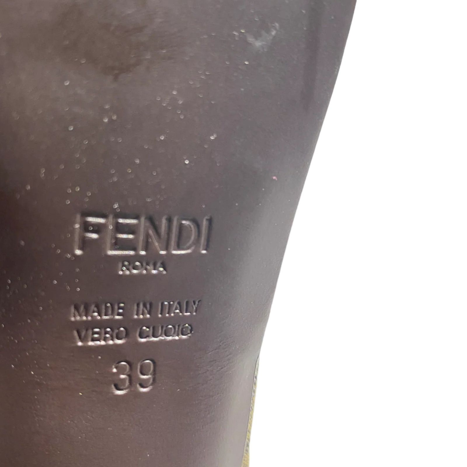 Fendi monogram zucca logo pump heel Size US 9 / IT 39 - 4 Thumbnail