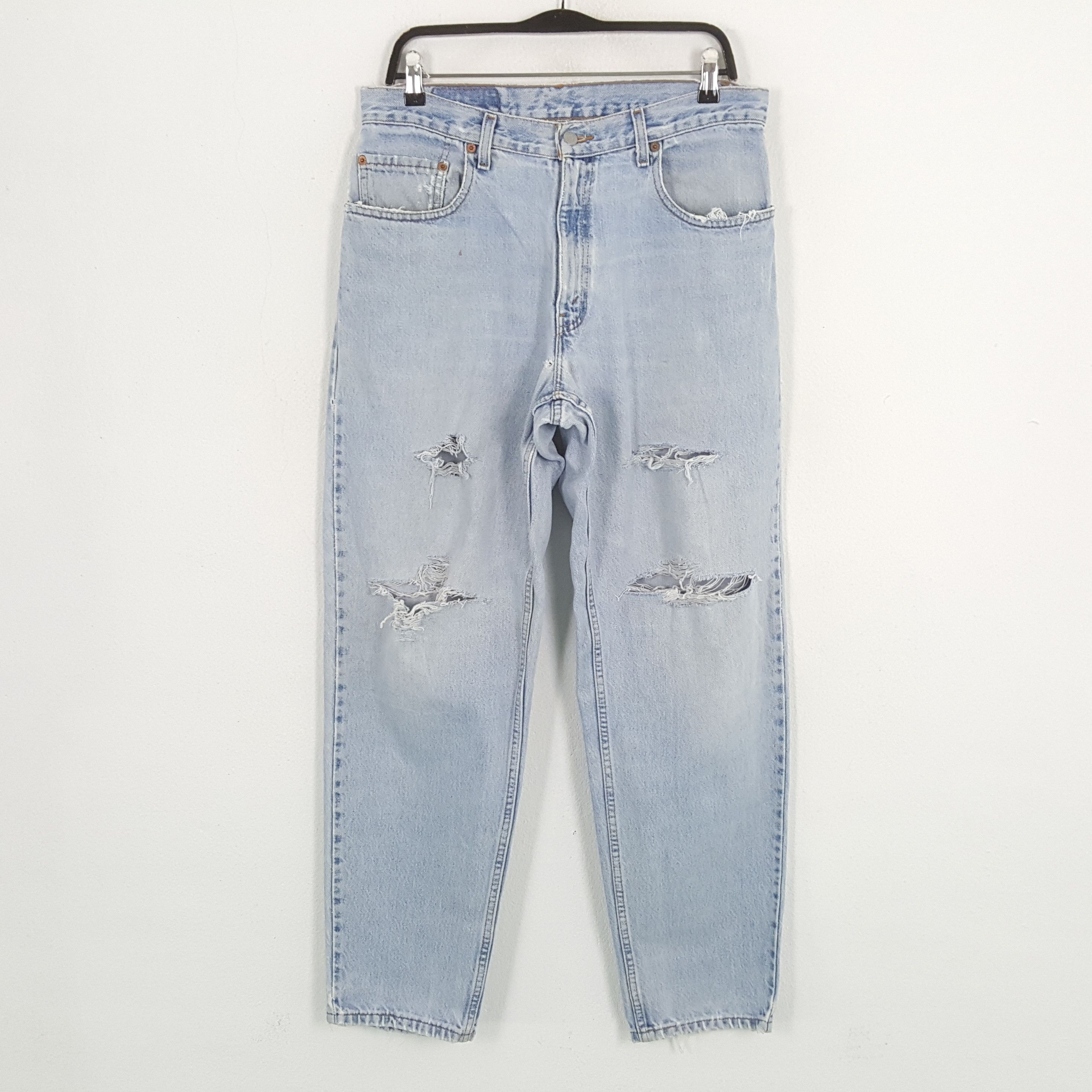 Levi's × Vintage LEVI'S American Brand Streetwear Distressed Jeans Size US 32 / EU 48 - 4 Thumbnail