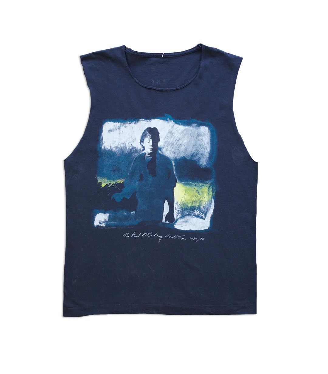 Vintage 1989 Vintage Paul McCartney Sleeveless T-Shirt Size US L / EU 52-54 / 3 - 1 Thumbnail