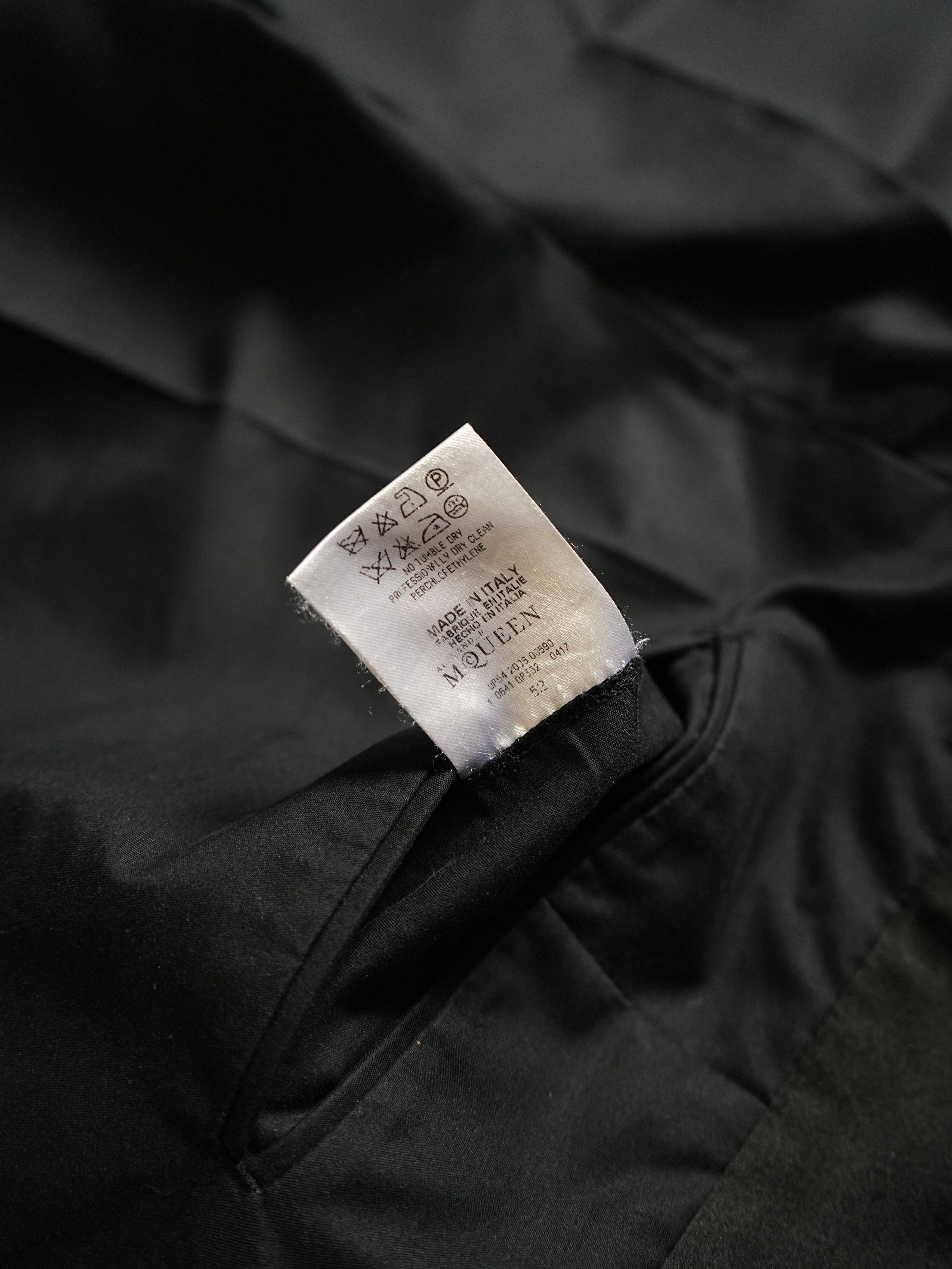 Alexander McQueen S/S 2007 Alexander McQueen RUNWAY Satin Detail Suit Size 52R - 22 Thumbnail