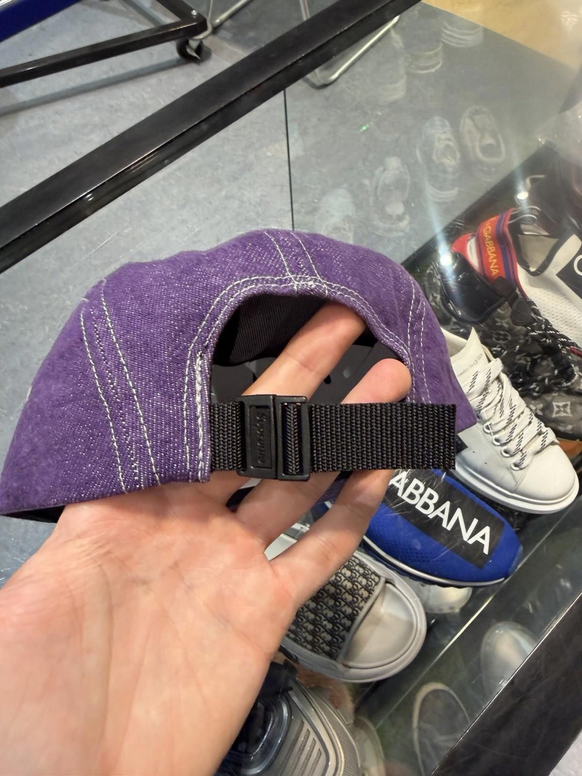 Supreme Supreme Denim Camp Cap Purple SS25 Washed Box Logo Size ONE SIZE - 8 Thumbnail