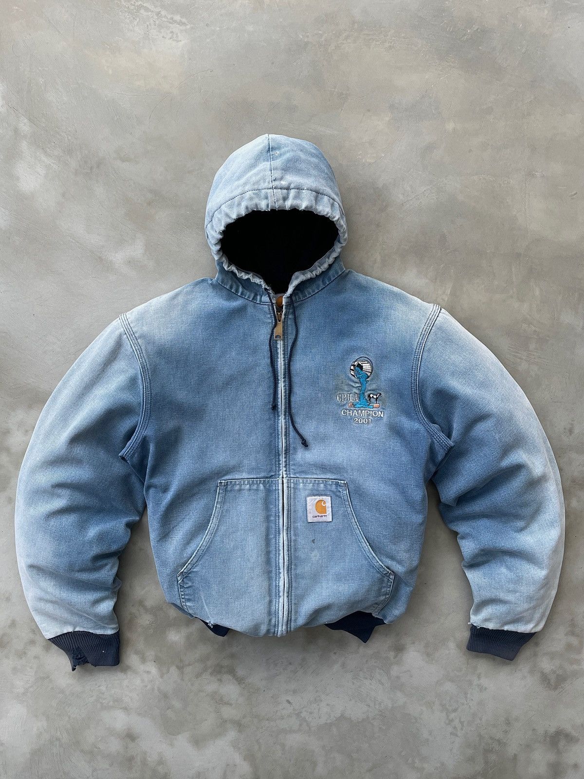 Carhartt × Streetwear × Vintage Faded Distressed Blue Vintage 