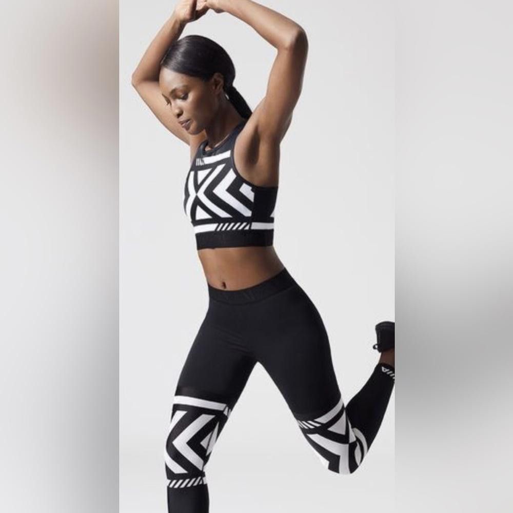 Avalanche New Alala Moto Bra Size Medium | Color: Black/White Size ONE SIZE - 1 Thumbnail