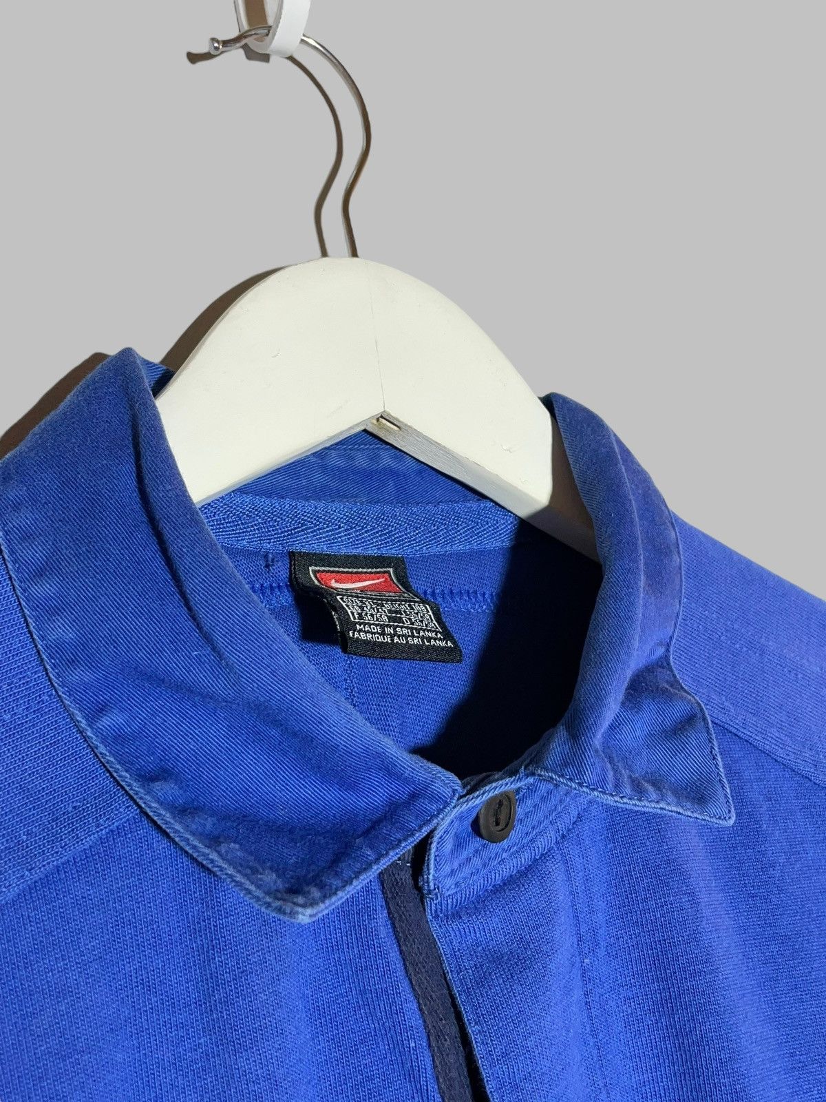 Nike × Vintage FC Barcelona Vintage Nike Swoosh 90’s Y2K Hype Long Sleeve Size US XL / EU 56 / 4 - 4 Thumbnail