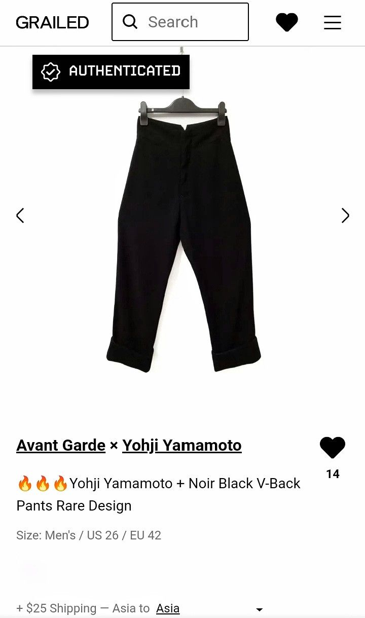 Yohji Yamamoto 🔥🔥🔥Yohji Yamamoto + Noir Black V-Back Pants Rare Design Size US 26 / EU 42 - 17 Thumbnail