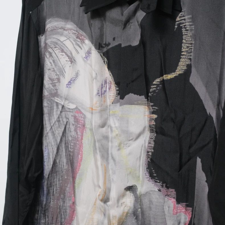Yohji Yamamoto Yohji Yamamoto Silk blend women like long shirt Size US M / EU 48-50 / 2 - 2 Thumbnail
