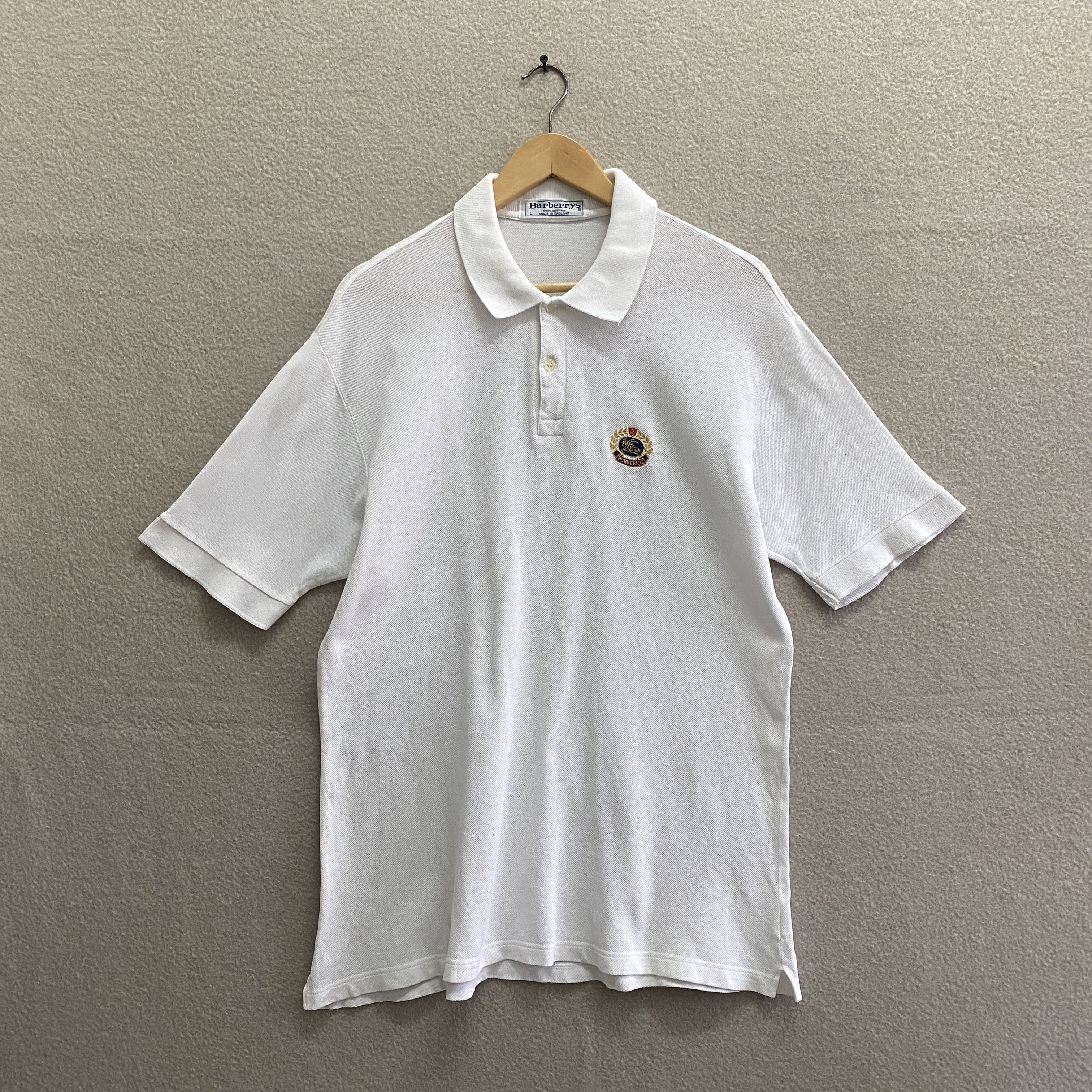 Burberry Vintage Burberry Polo Shirt Size US L / EU 52-54 / 3 - 1 Thumbnail