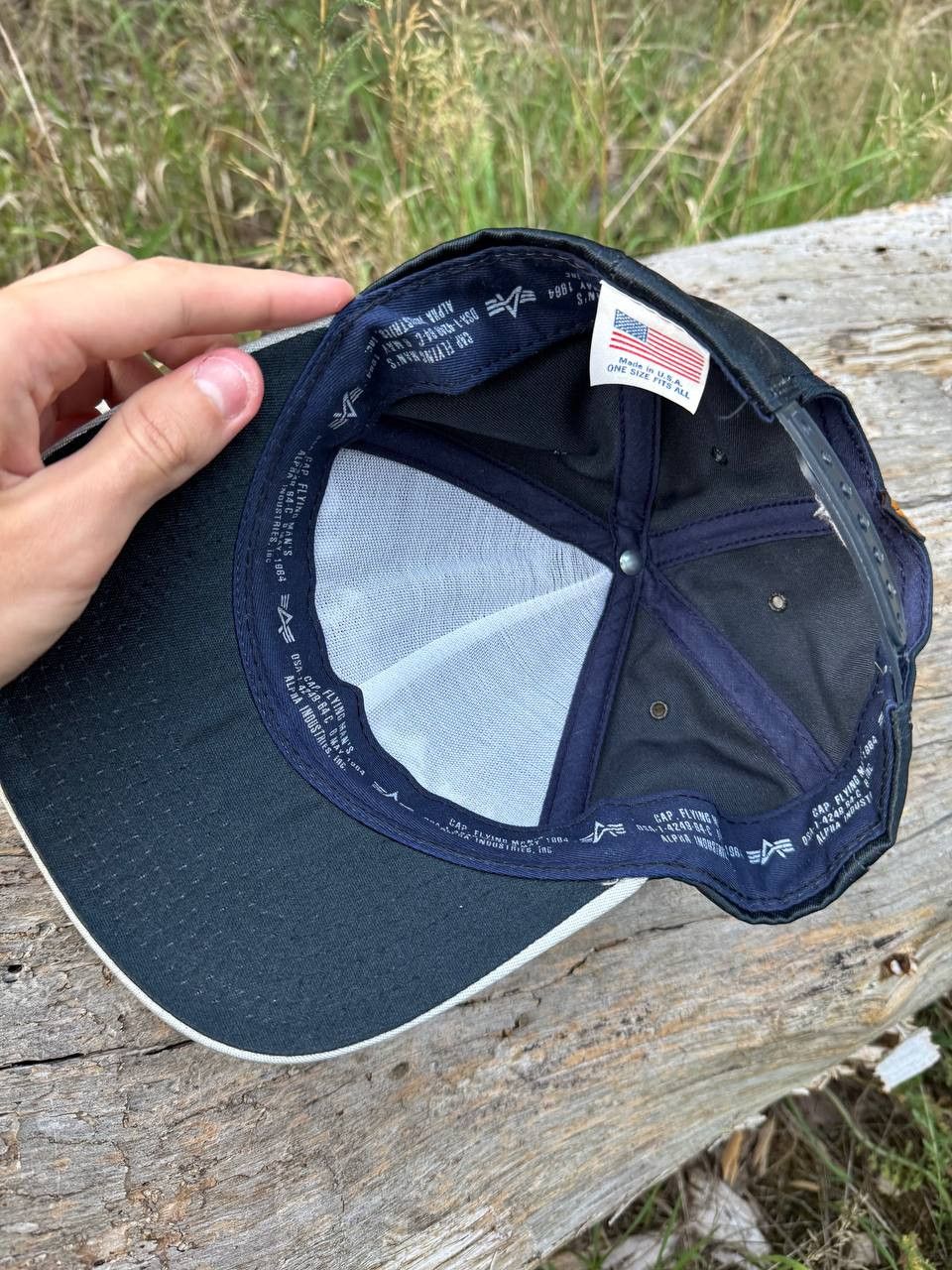 Alpha Industries Vintage Alpha Industries USA-made cap Size ONE SIZE - 5 Thumbnail
