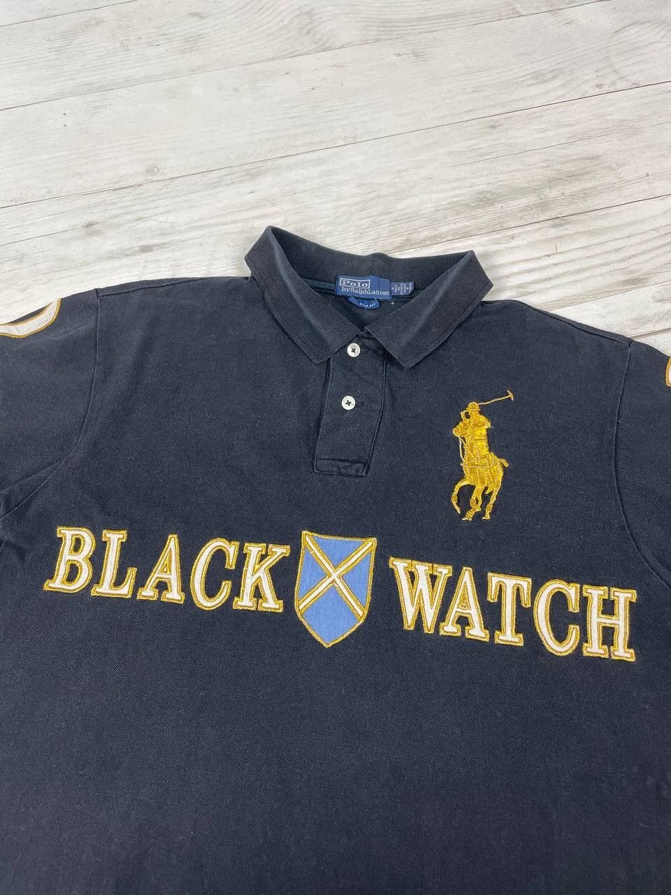 Polo Ralph Lauren Vintage Polo Ralph Lauren Blackwatch Rugby Shirt Big Pony Size US XL / EU 56 / 4 - 4 Thumbnail