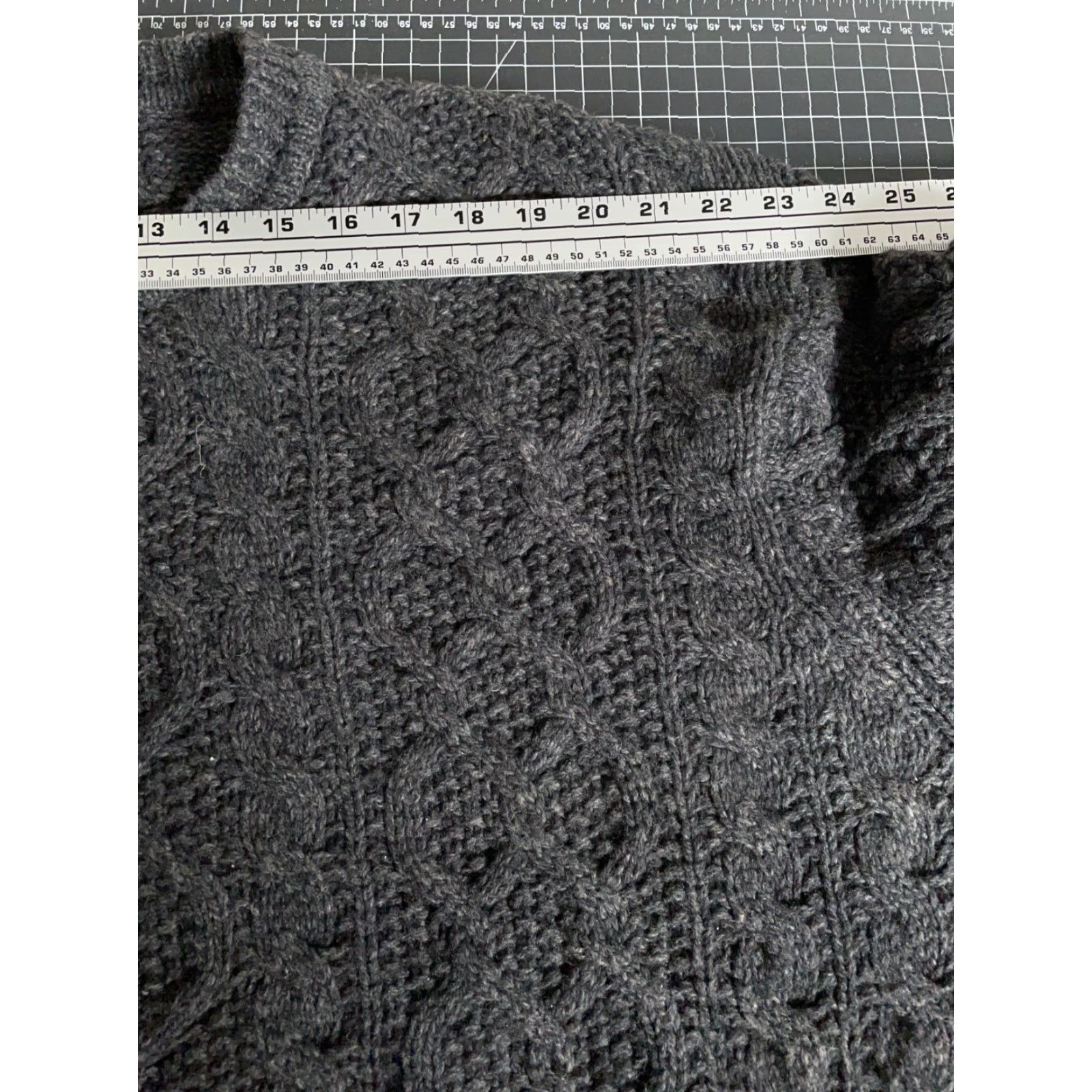 Vintage Sonoma Heavyweight Cable Knit Sweater Adult XL Charcoal Gray Crewneck Preppy Mens Size US XL / EU 56 / 4 - 7 Thumbnail