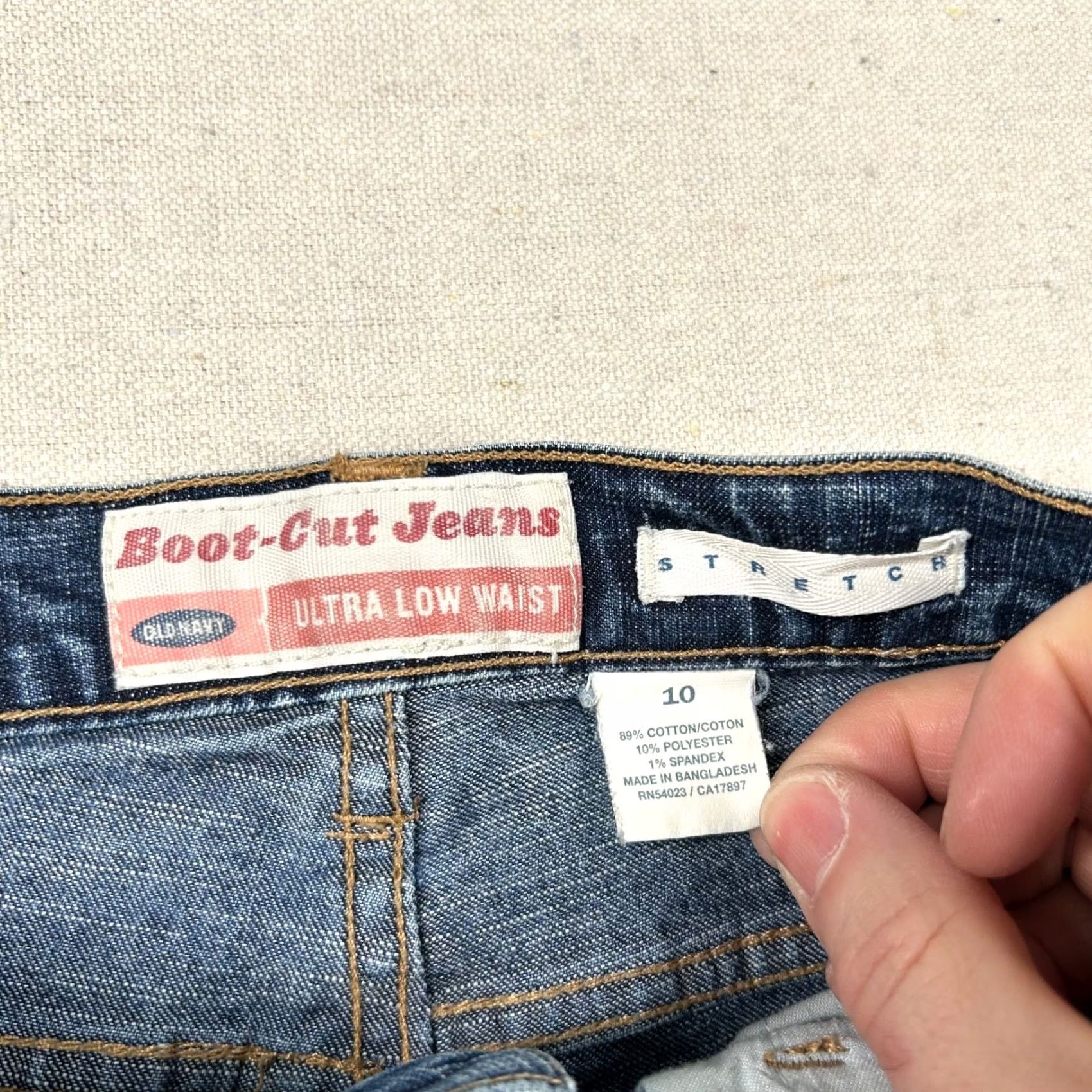 Old Navy VINTAGE Old Navy Jeans Womens 10 Boot Cut Mid Rise Stretch Denim Blue 5-Pocket 32in inseam Mens Womens Girls Boys Size 32" / US 10 / IT 46 - 4 Thumbnail