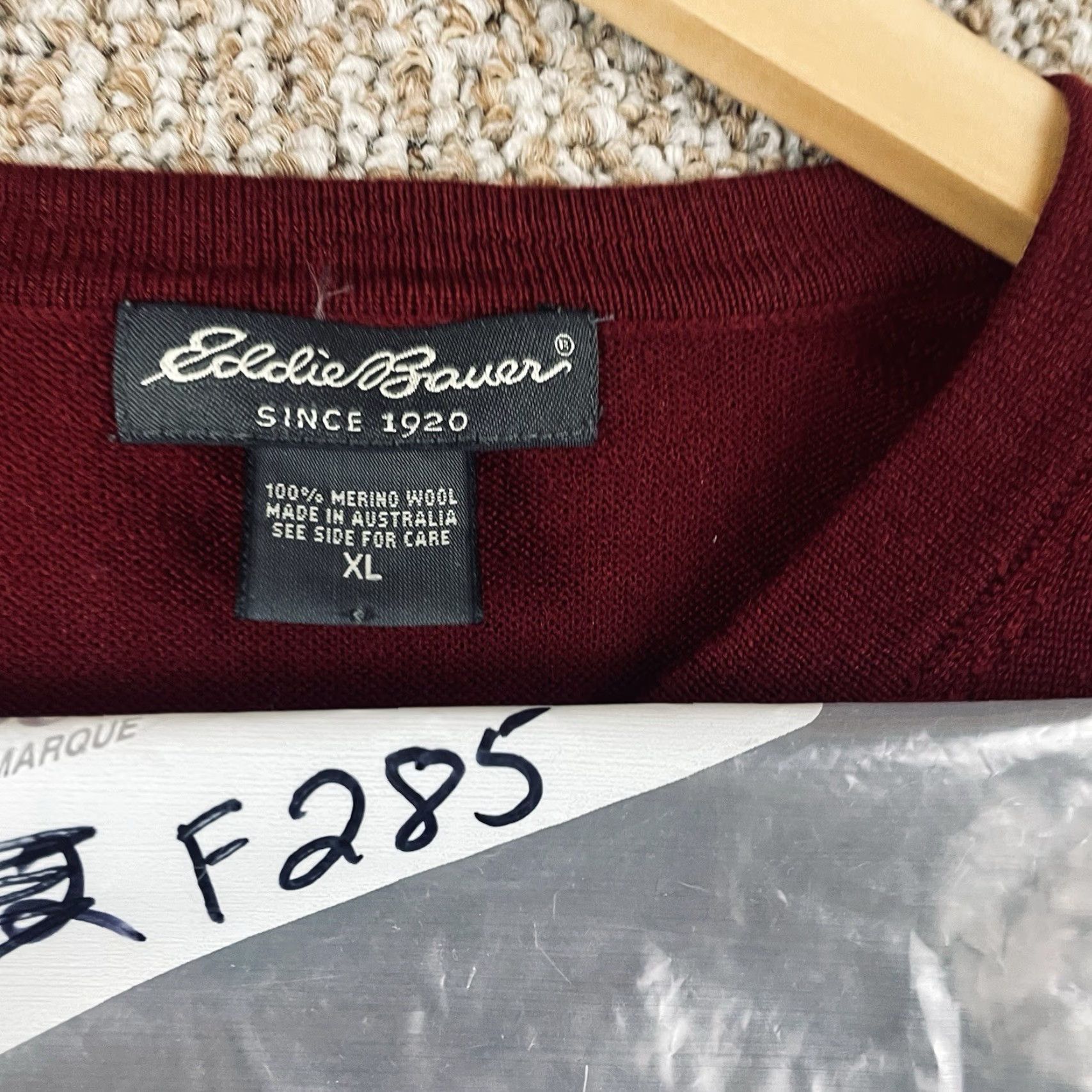 Eddie Bauer Eddie Bauer Sweater Men’s XL Red 100% Merino Wool Lightweight Casual Office T595 Size US XL / EU 56 / 4 - 8 Thumbnail